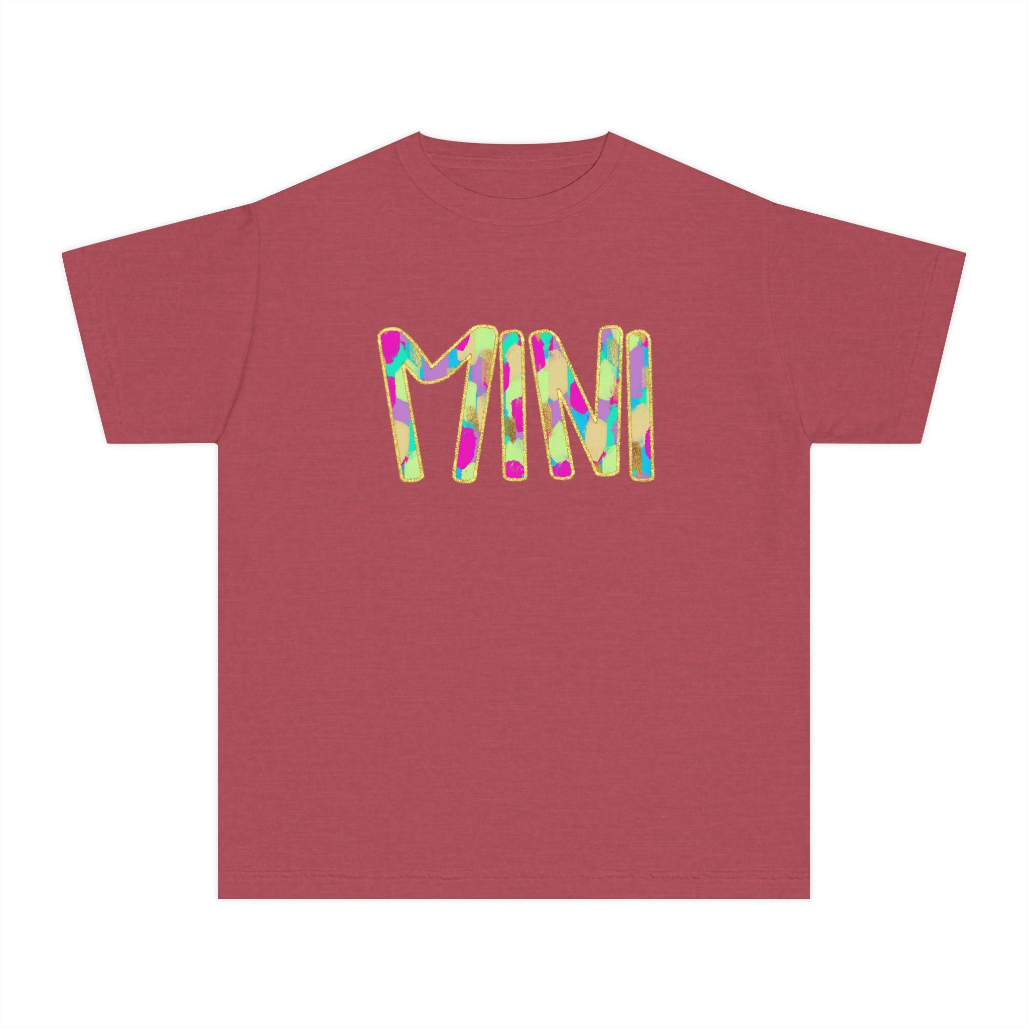 Youth Tee with Colorful 'MIM' Graphic — Vibrant Kid's Casual Shirt