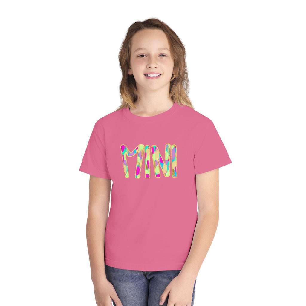 Youth Tee with Colorful 'MIM' Graphic — Vibrant Kid's Casual Shirt