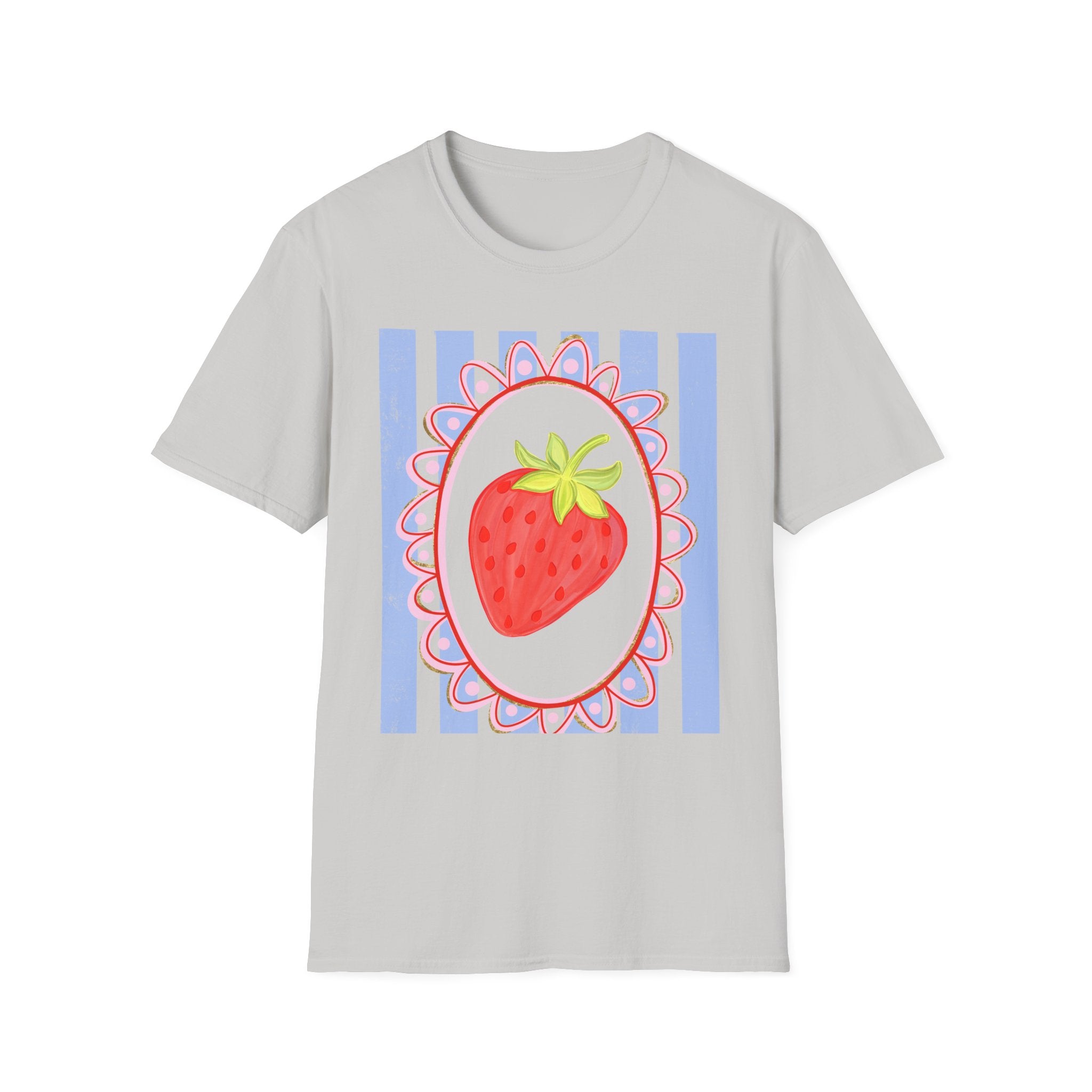 Strawberry with Frame - Gildan Soft Style