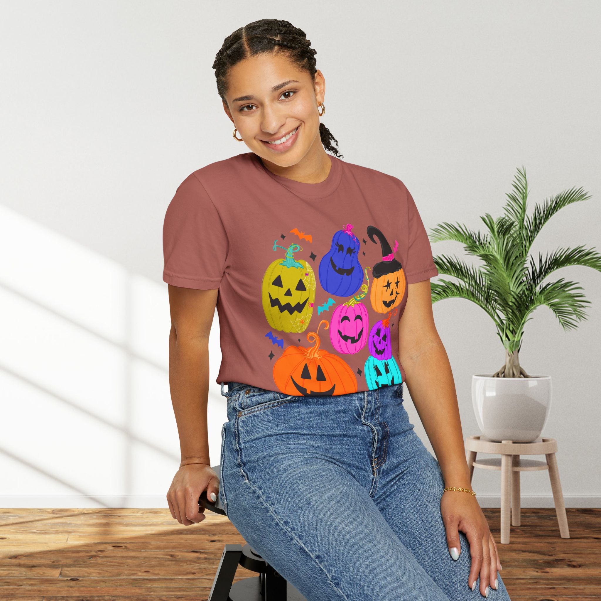 Colorful Jack-O'-Lantern Halloween T-Shirt