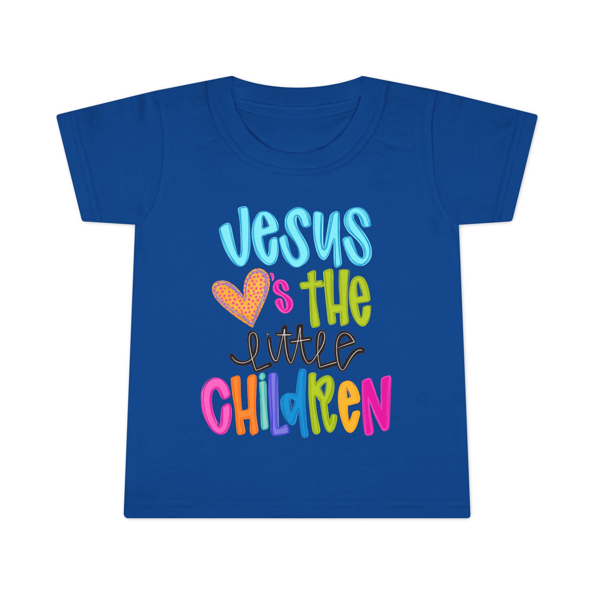 Toddler T-Shirt "Jesus Loves the Little Children" — Colorful Christian Kids Tee