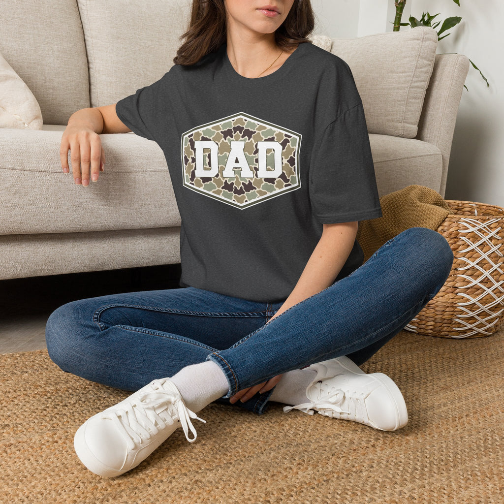 Dad Camo Badge- Gildan Soft Style