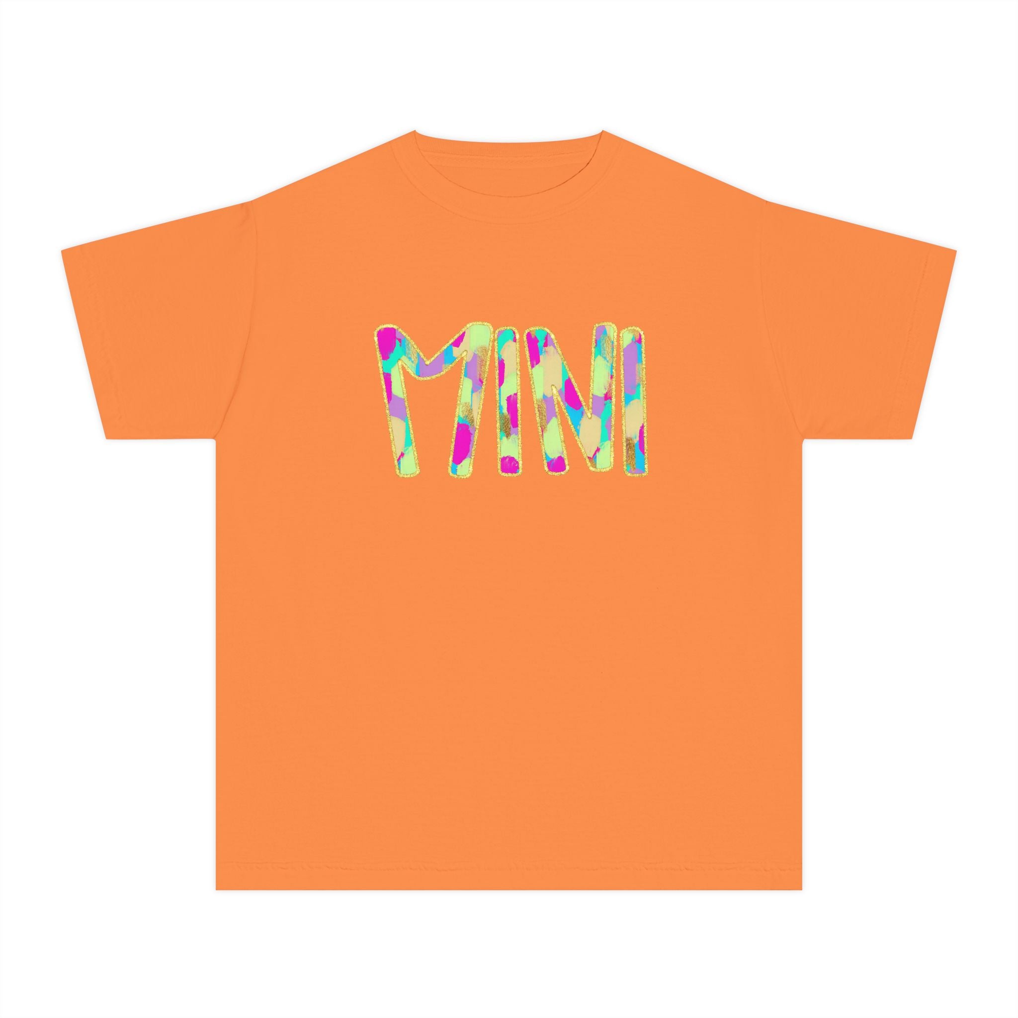 Youth Tee with Colorful 'MIM' Graphic — Vibrant Kid's Casual Shirt