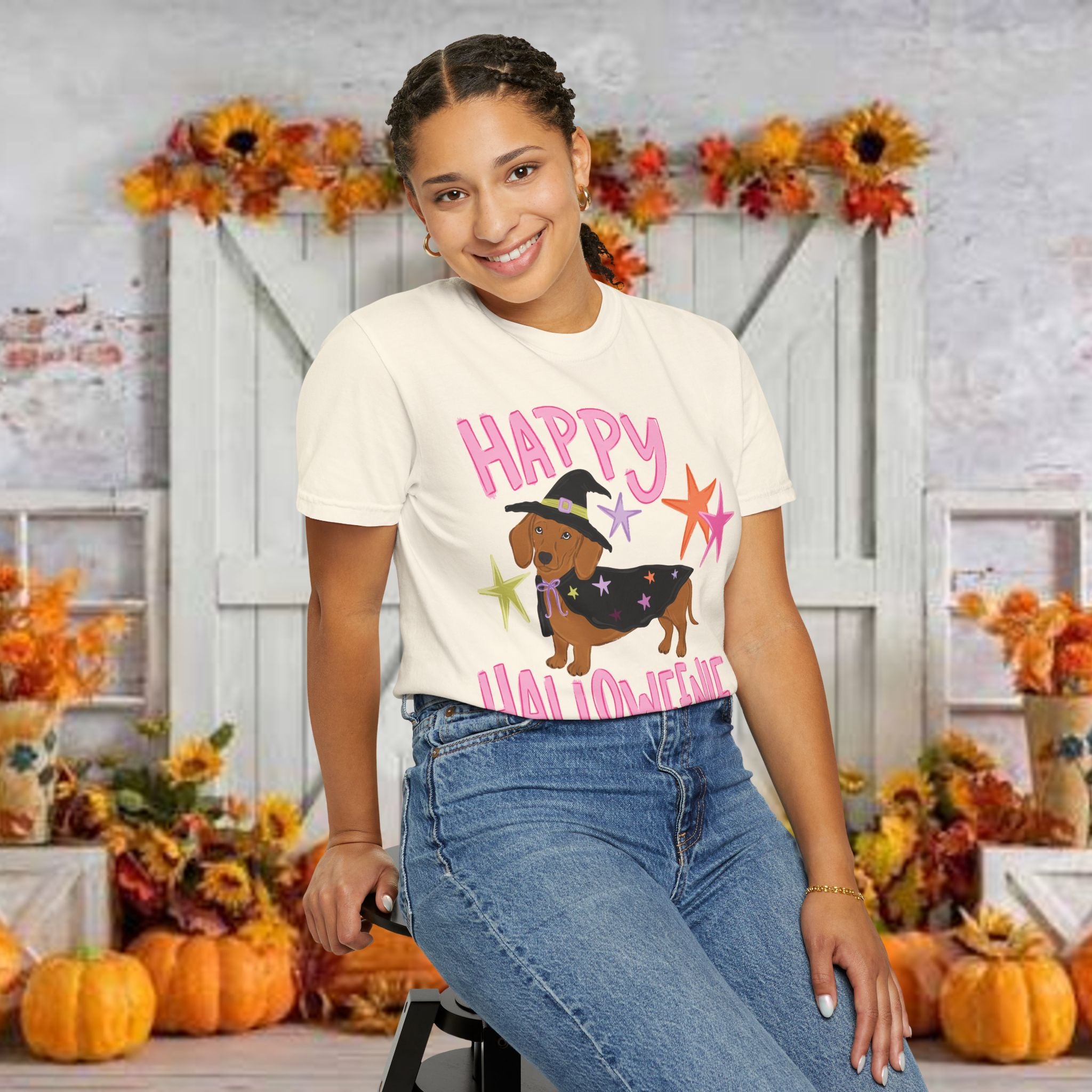 Happy Halloweienie Dachshund Halloween T-Shirt