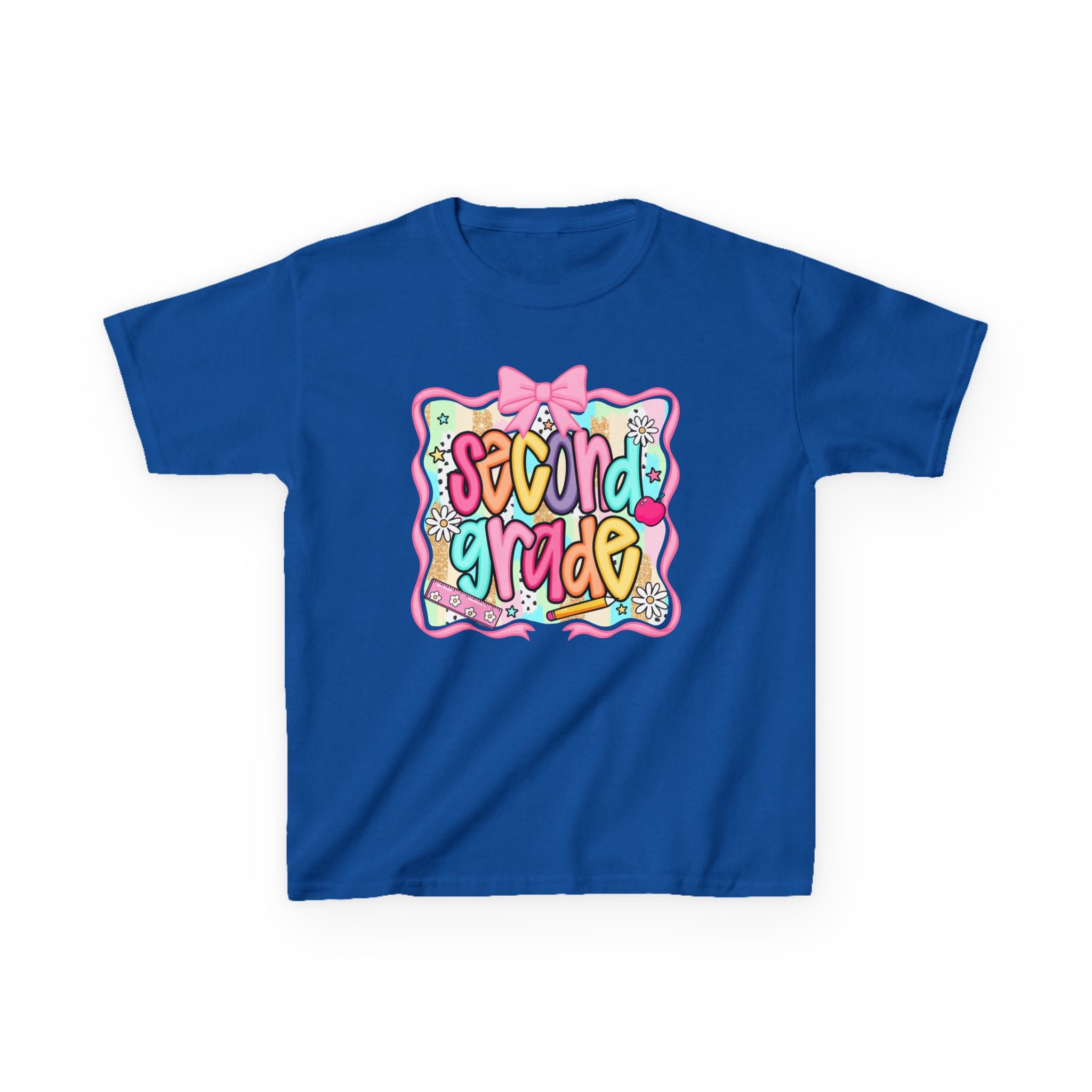 Second Grade Kids T‑Shirt — Cute Back‑to‑School Graphic Tee