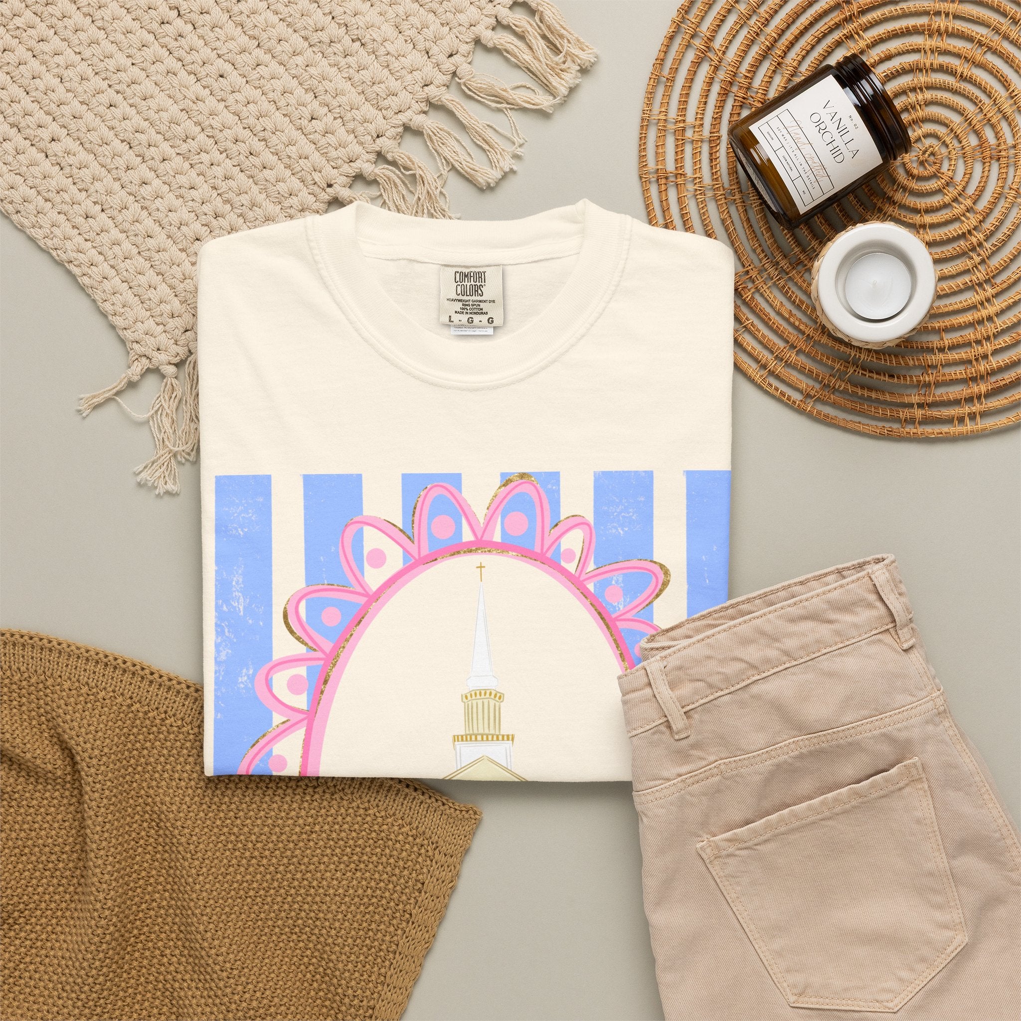 Pastel Chapel Illustration Tee
