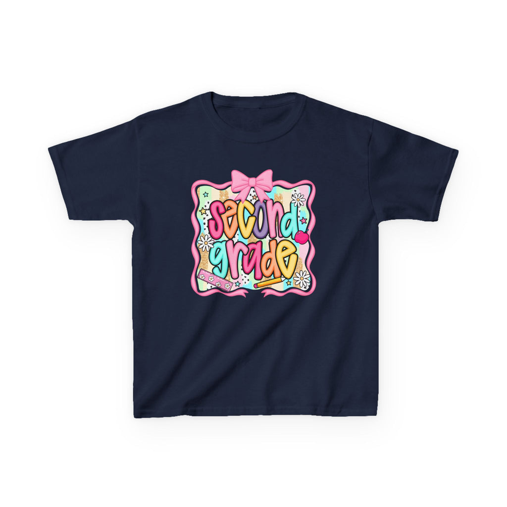 Second Grade Kids T‑Shirt — Cute Back‑to‑School Graphic Tee