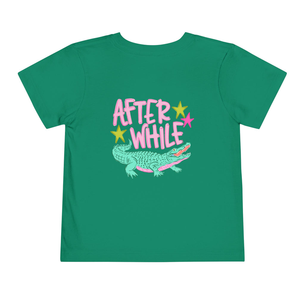 Toddler Tee — 'Later/After While' Cute Crocodile Graphic Shirt