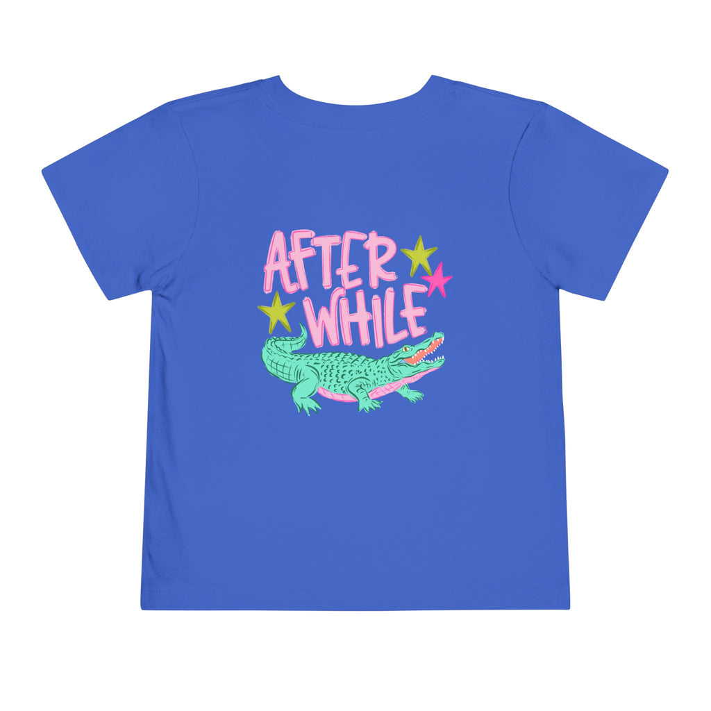 Toddler Tee — 'Later/After While' Cute Crocodile Graphic Shirt