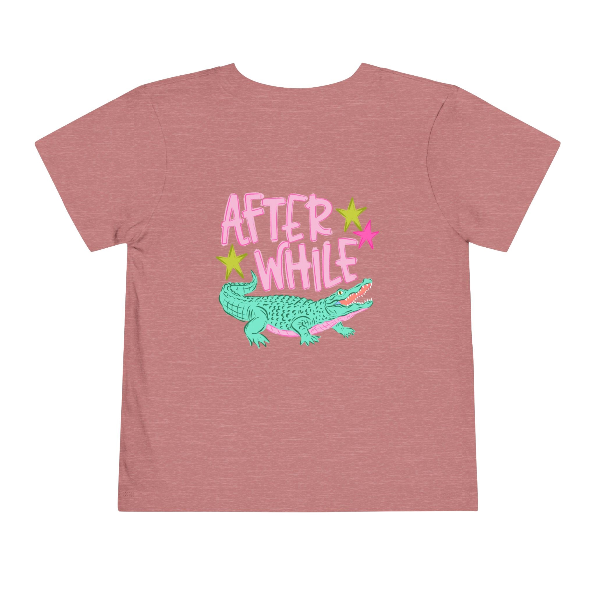 Toddler Tee — 'Later/After While' Cute Crocodile Graphic Shirt
