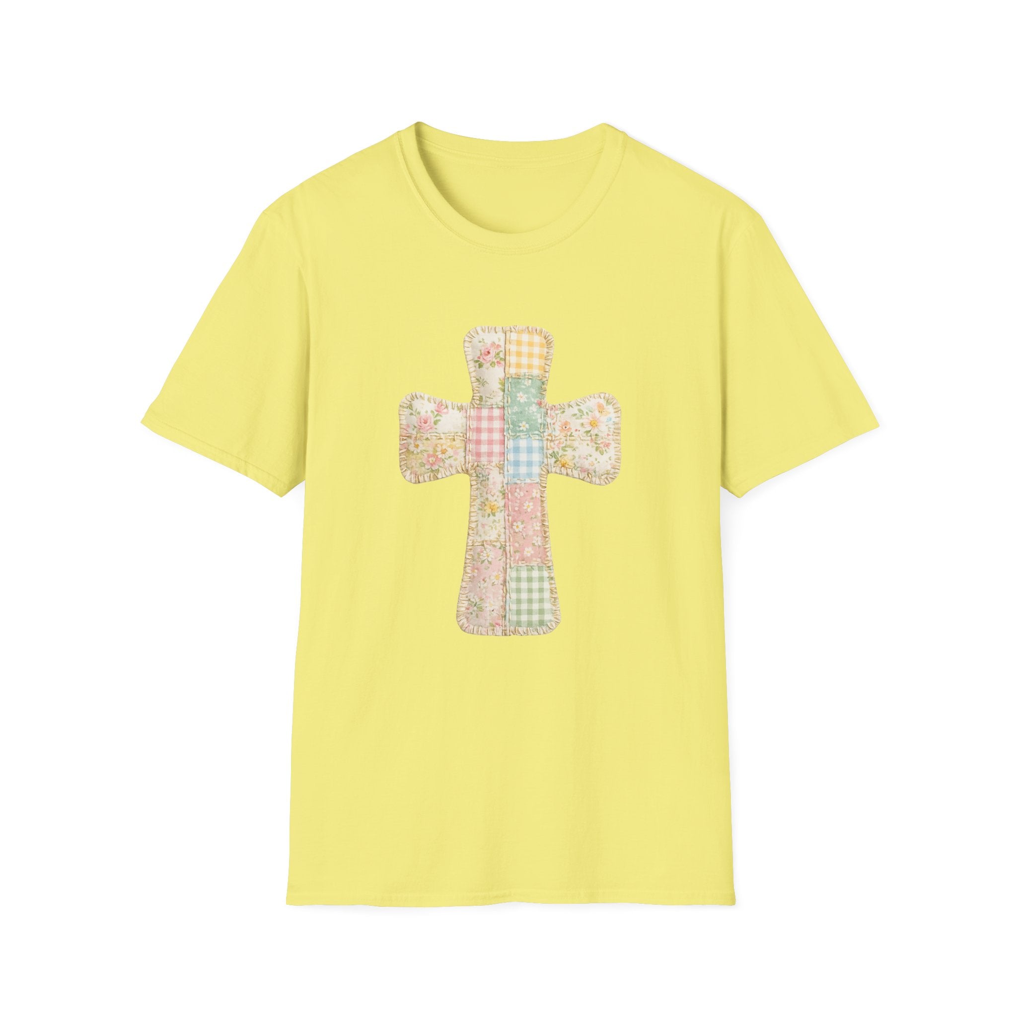 Patchwork Cross - Gildan Soft Style