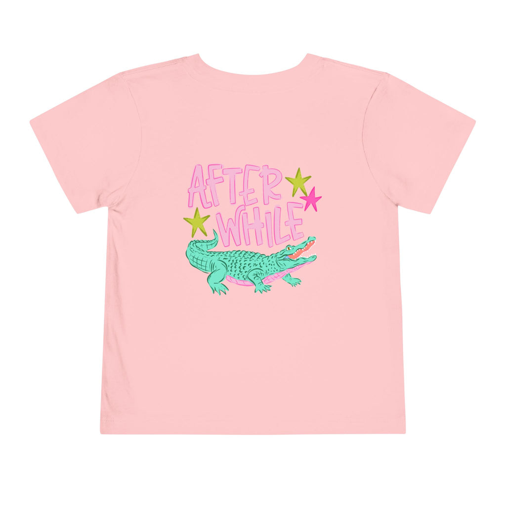 Toddler Tee — 'Later/After While' Cute Crocodile Graphic Shirt