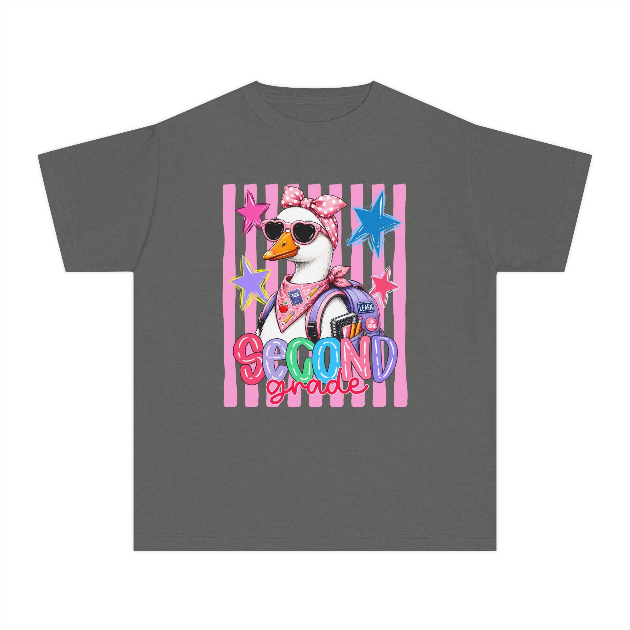 Second Grade Girl Duck Graphic Tee — Cute Back-to-School Shirt for Kids