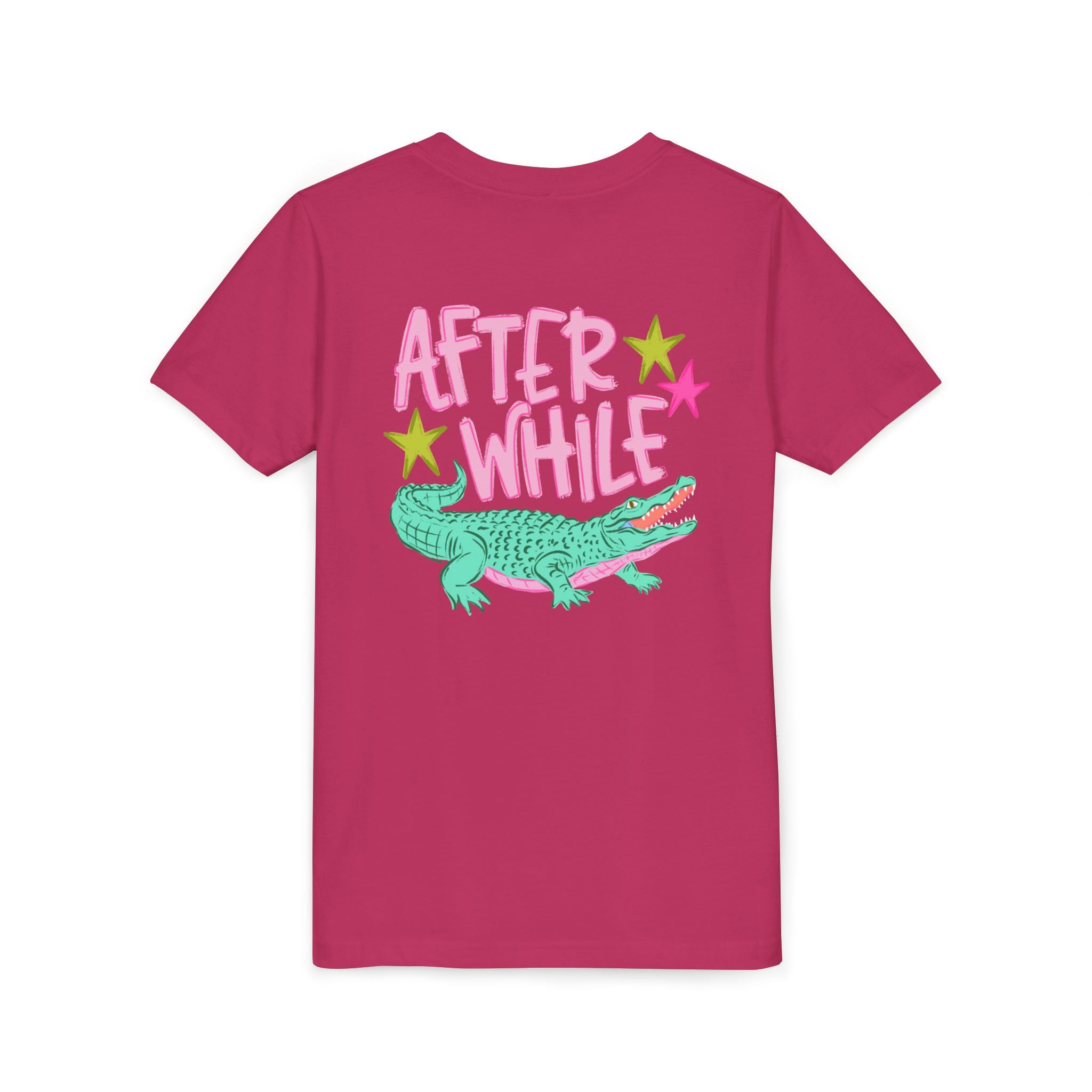 Youth Tee — "Later/After While" Retro Crocodile Graphic