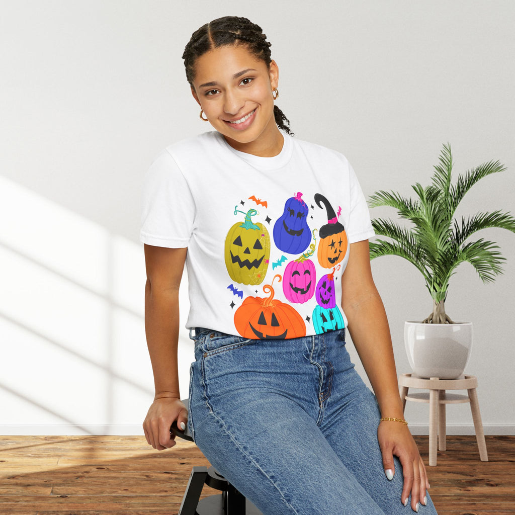 Colorful Jack-O'-Lantern Halloween T-Shirt