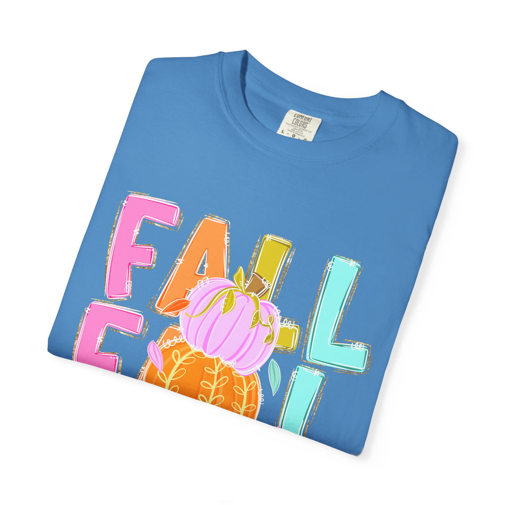 Fall Stack Pumpkin T-Shirt — Colorful Autumn Graphic Tee