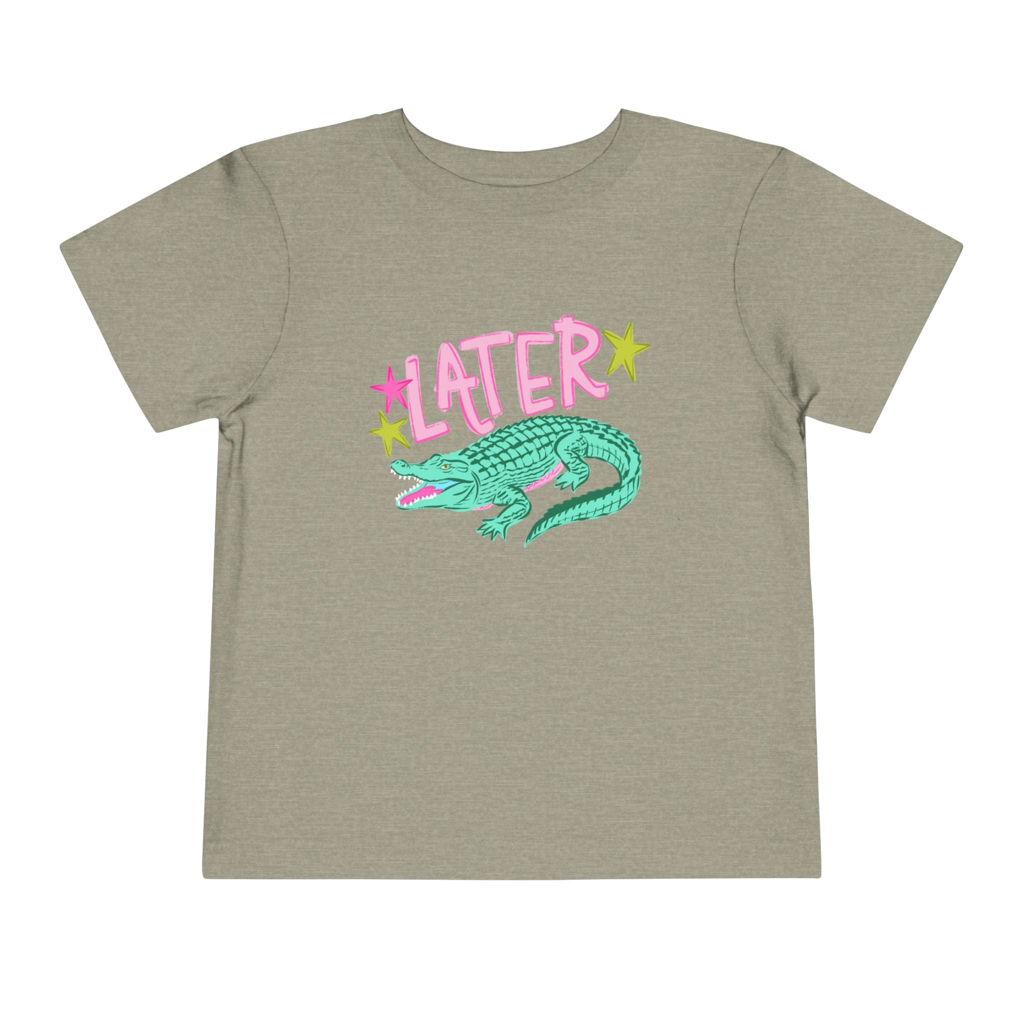 Toddler Tee — 'Later/After While' Cute Crocodile Graphic Shirt