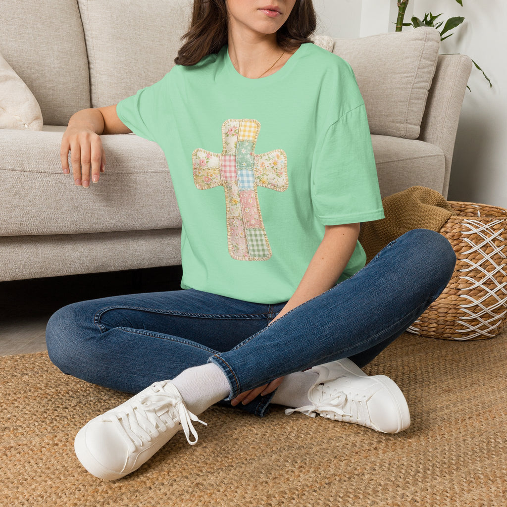Patchwork Cross - Gildan Soft Style