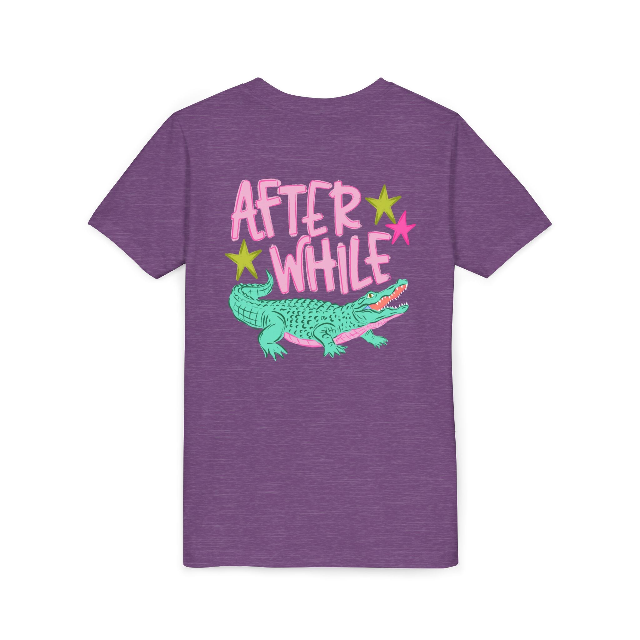 Youth Tee — "Later/After While" Retro Crocodile Graphic