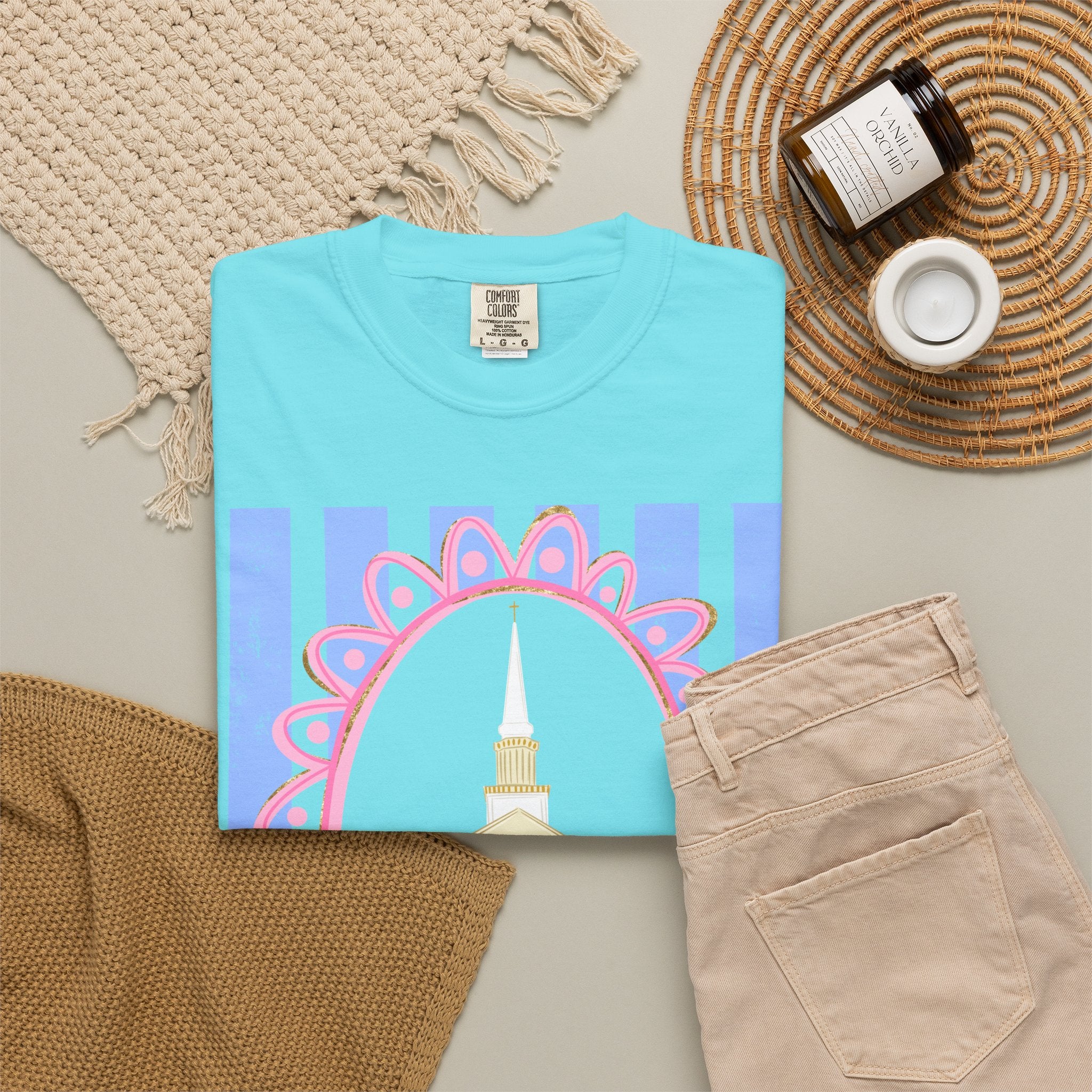 Pastel Chapel Illustration Tee