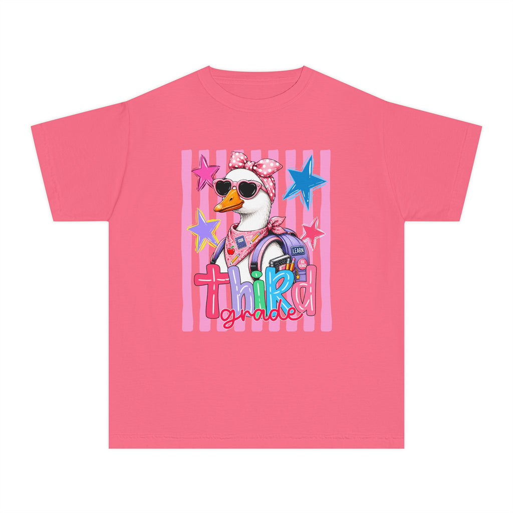 'Third Grade' Cool Girl Duck Back-to-School Shirt