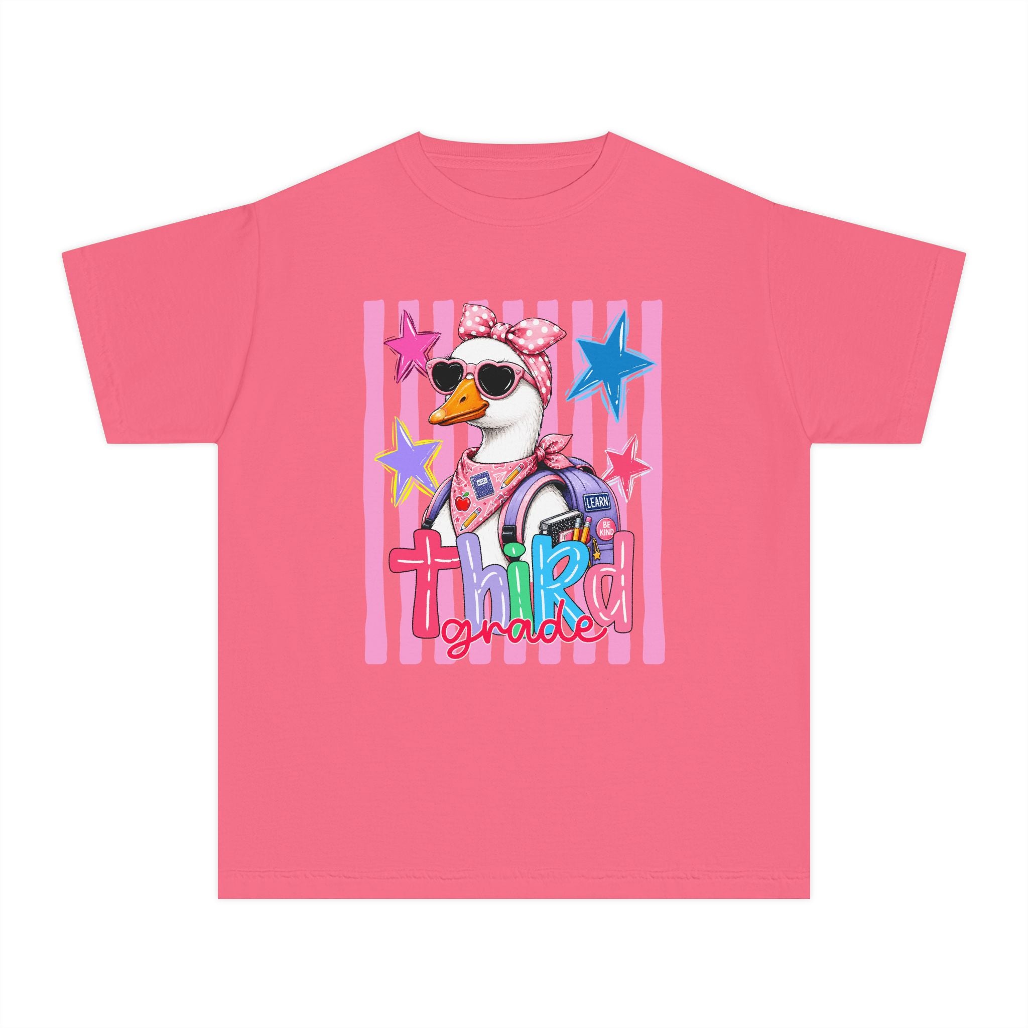 'Third Grade' Cool Girl Duck Back-to-School Shirt
