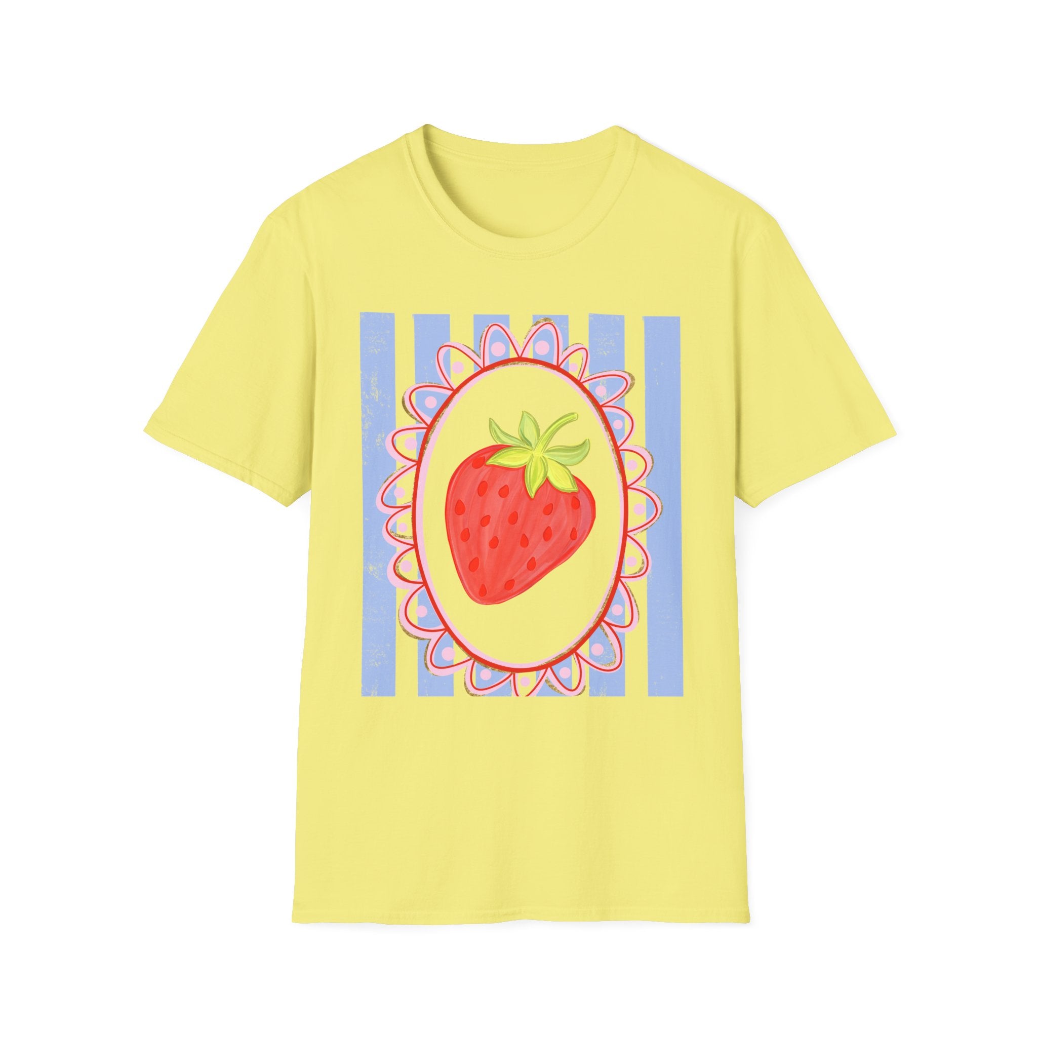 Strawberry with Frame - Gildan Soft Style