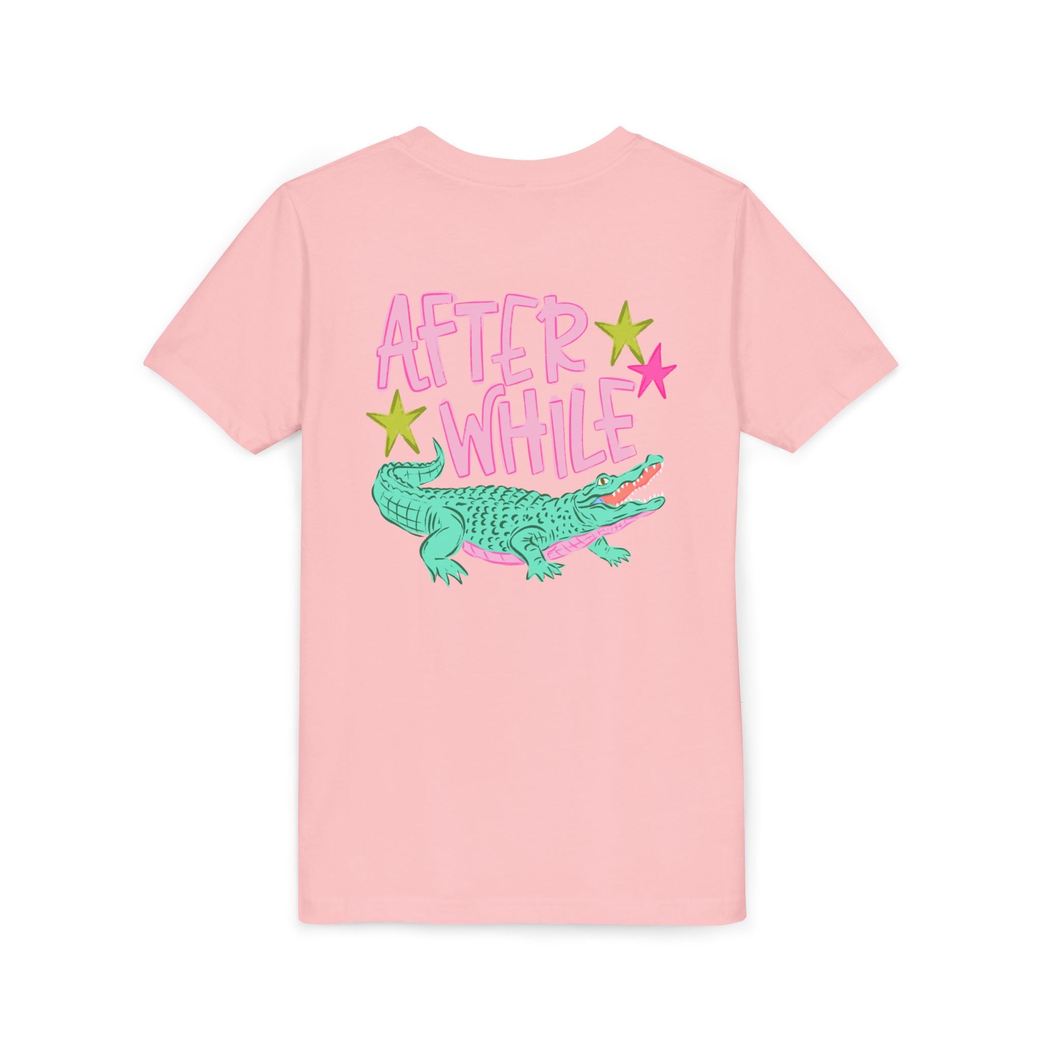Youth Tee — "Later/After While" Retro Crocodile Graphic