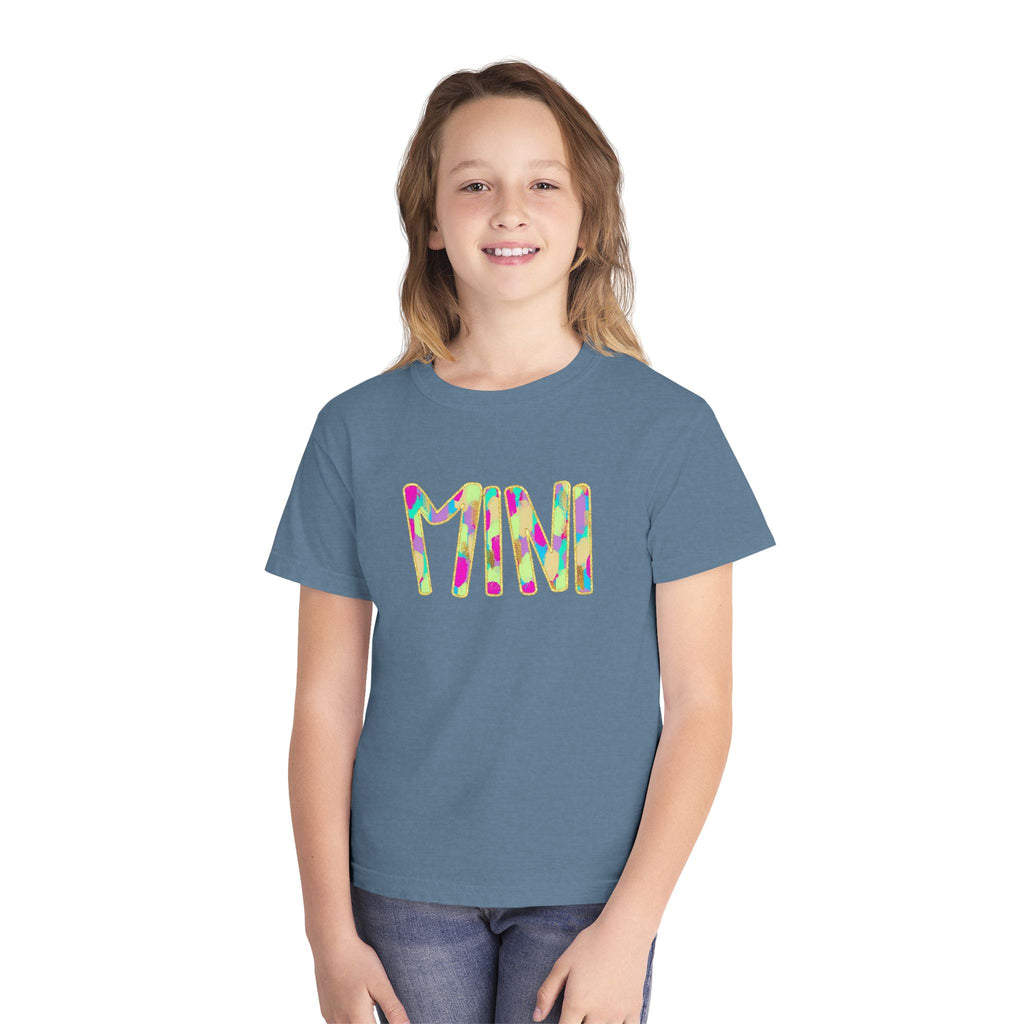 Youth Tee with Colorful 'MIM' Graphic — Vibrant Kid's Casual Shirt