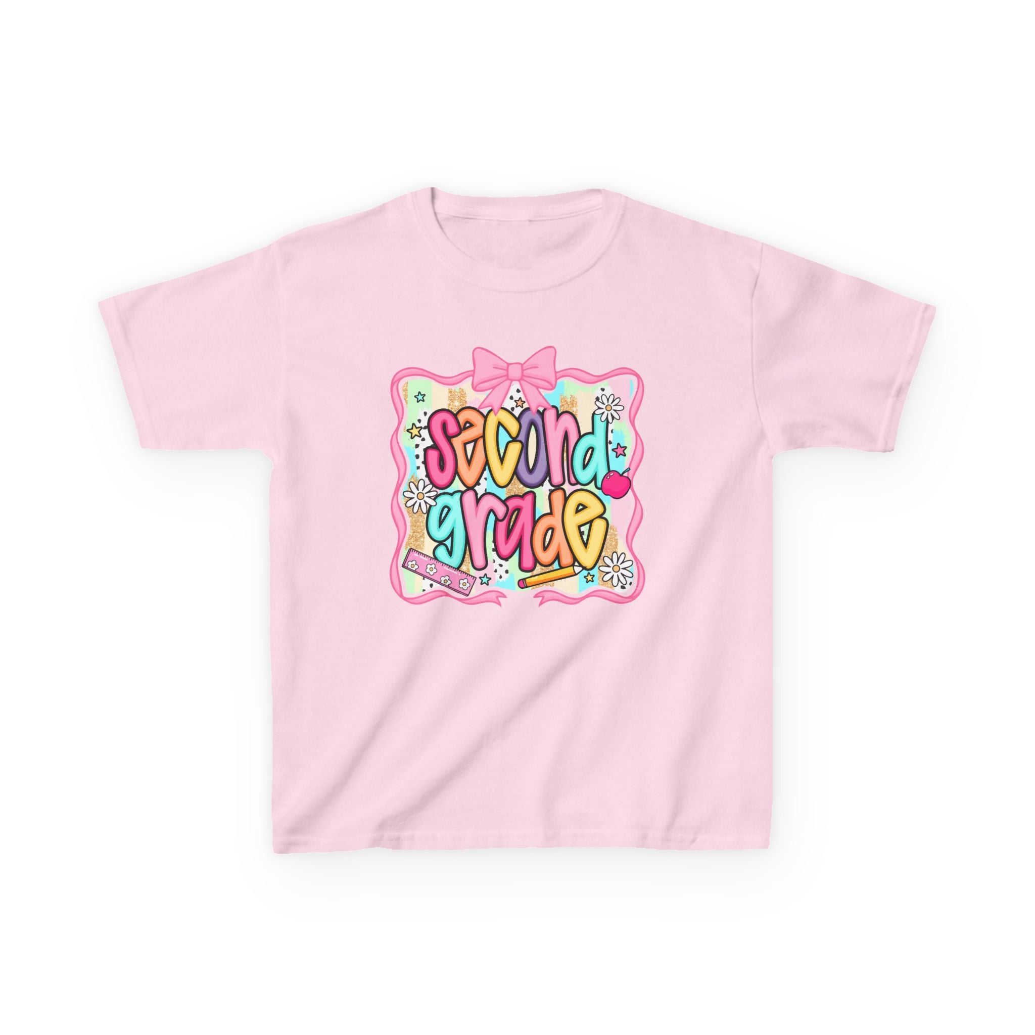 Second Grade Kids T‑Shirt — Cute Back‑to‑School Graphic Tee