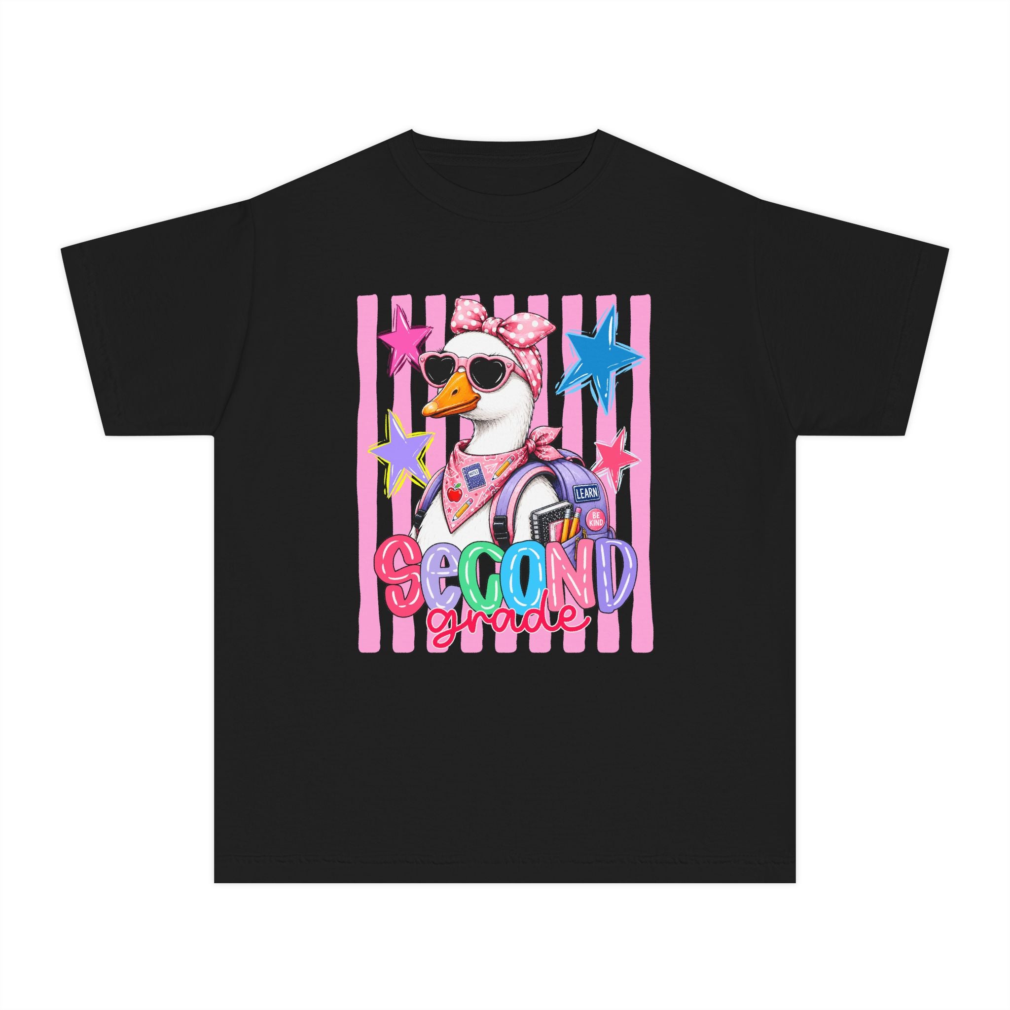 Second Grade Girl Duck Graphic Tee — Cute Back-to-School Shirt for Kids