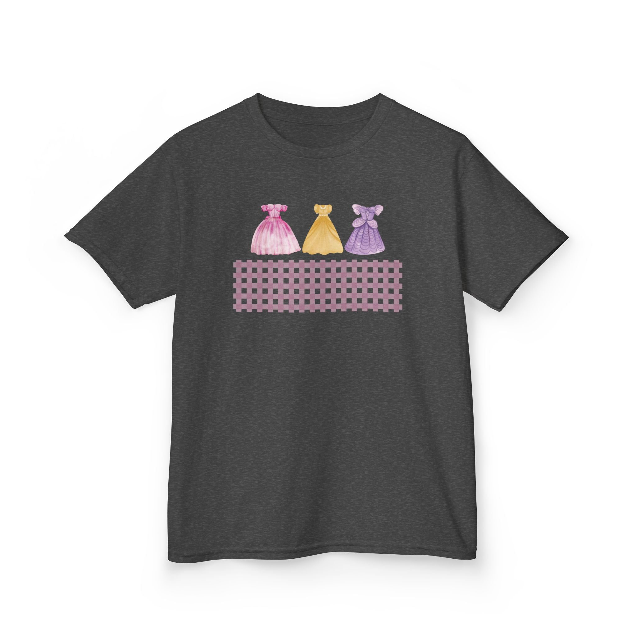 Girls Dance Dress Tee — Pink Yellow Purple Ballet Costume Kids Shirt