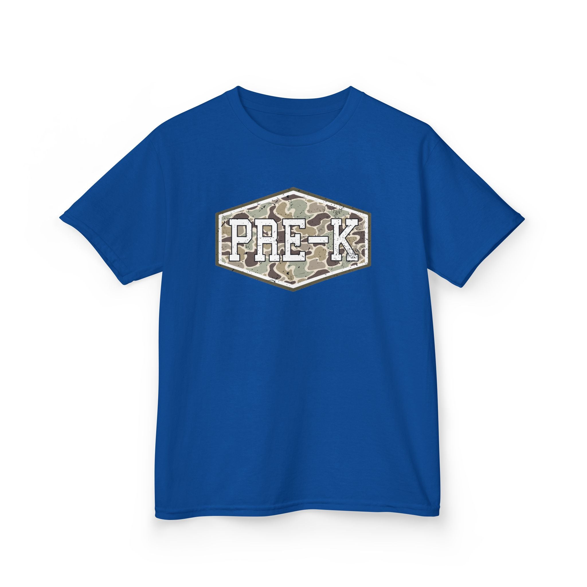 Pre-K Camo Kids T-Shirt — Preschool Graduation & Back-to-School Tee
