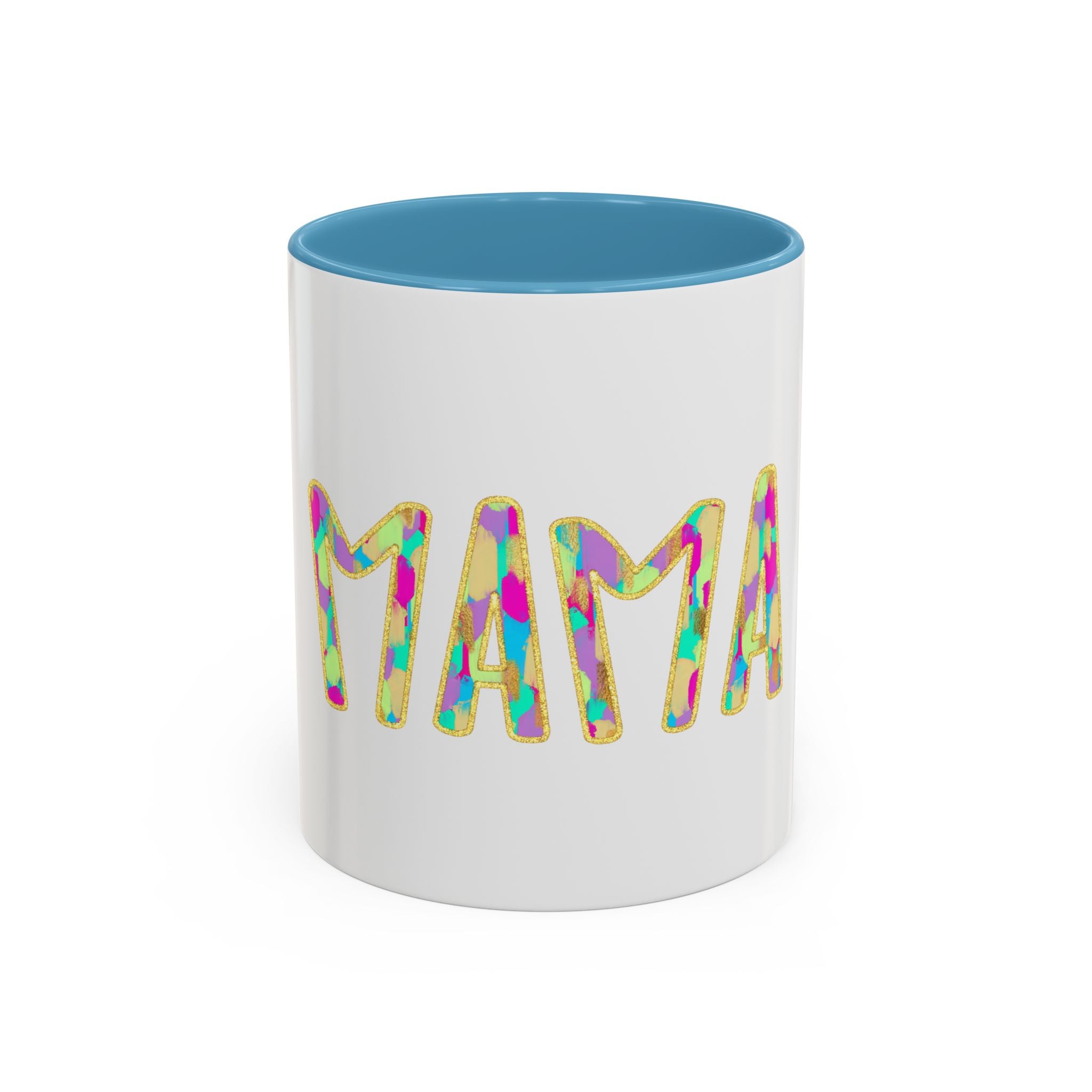 Mama Colorful Confetti Accent Coffee Mug — 11/15oz