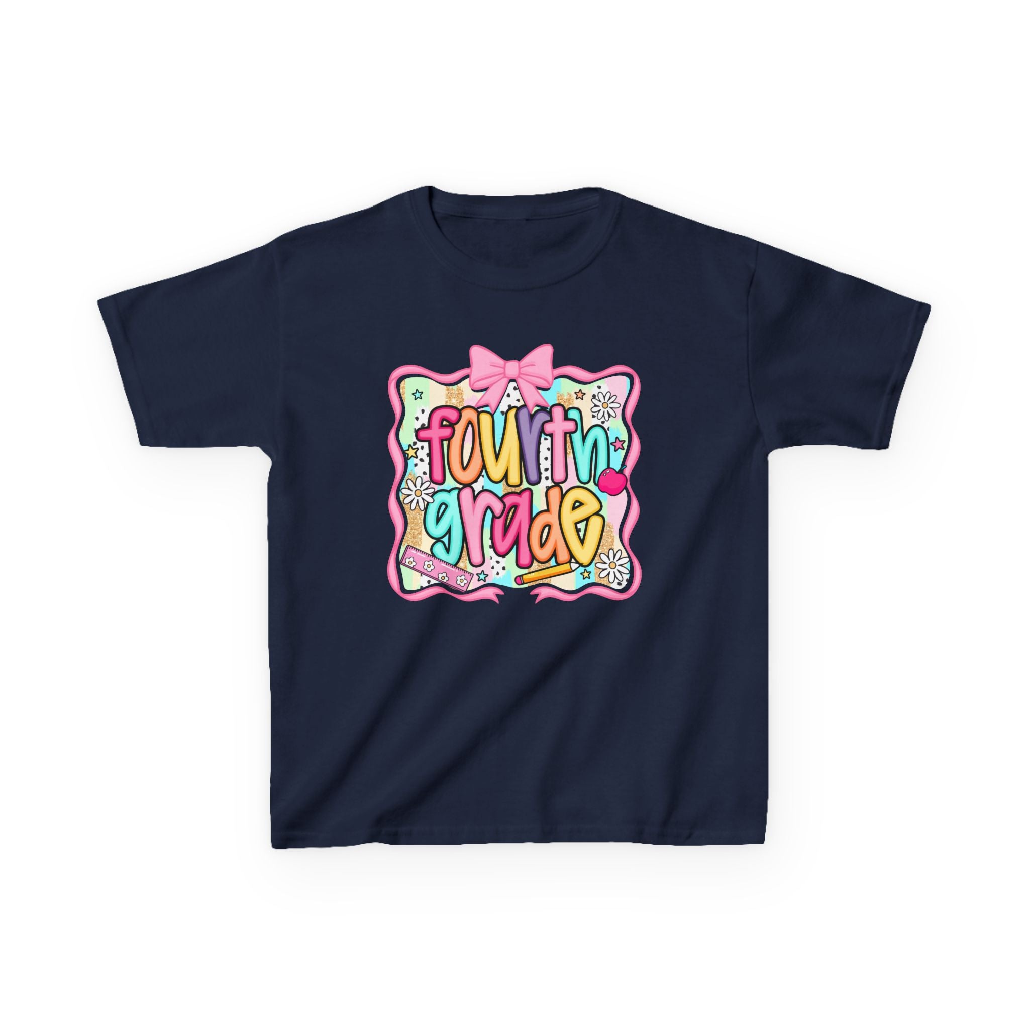 Fourth Grade Kids T-Shirt — Cute Colorful Back-to-School Shirt