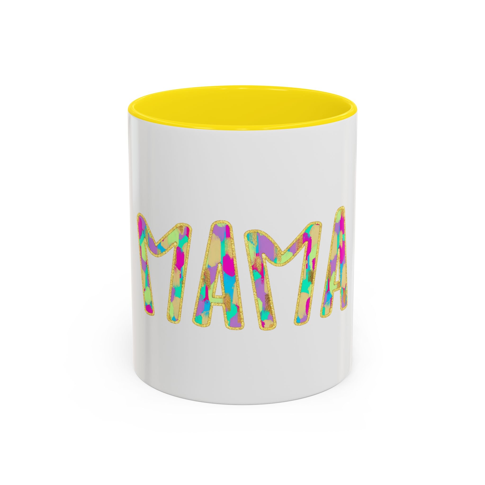 Mama Colorful Confetti Accent Coffee Mug — 11/15oz