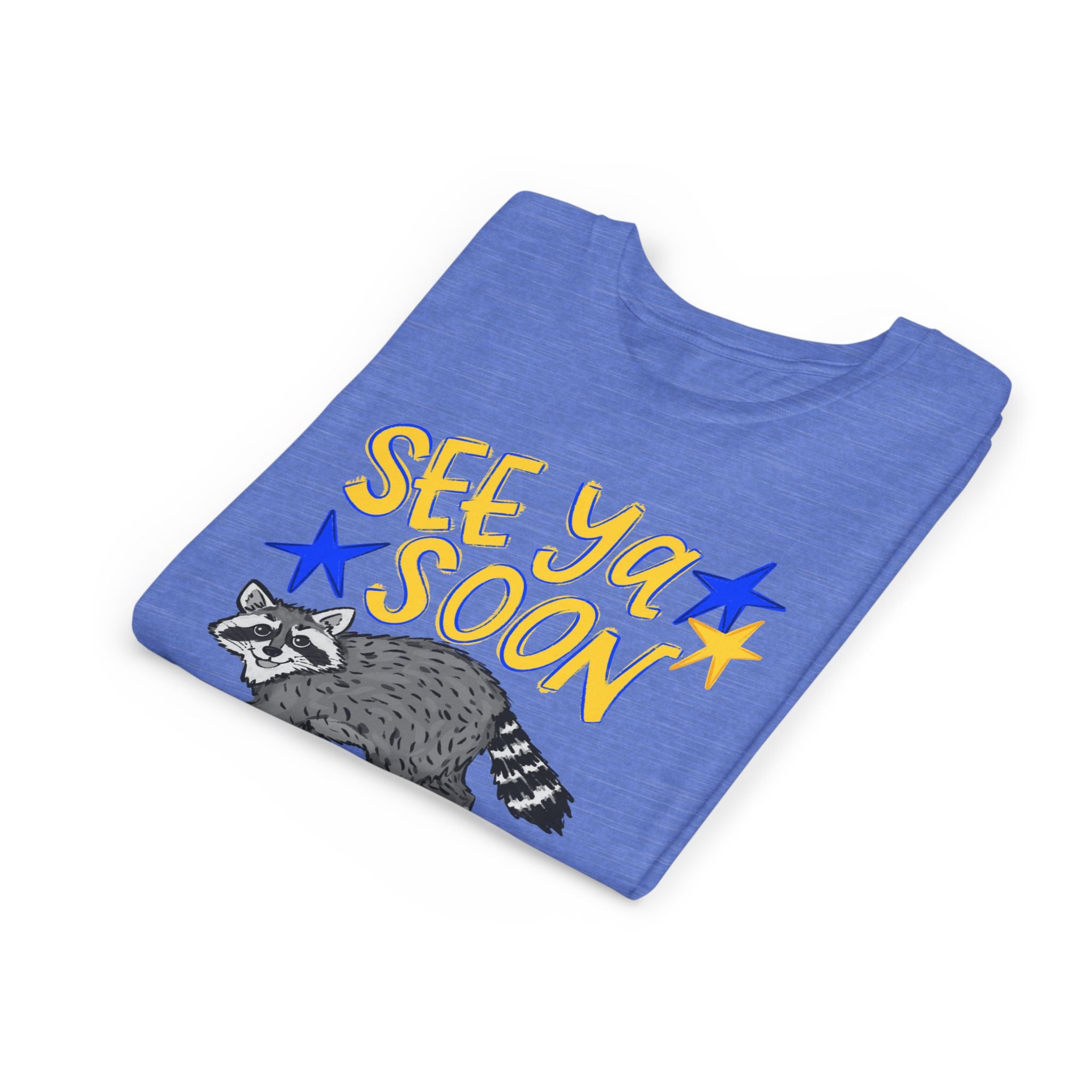 Youth Tee — “See Ya Soon” Raccoon Graphic Kids Shirt