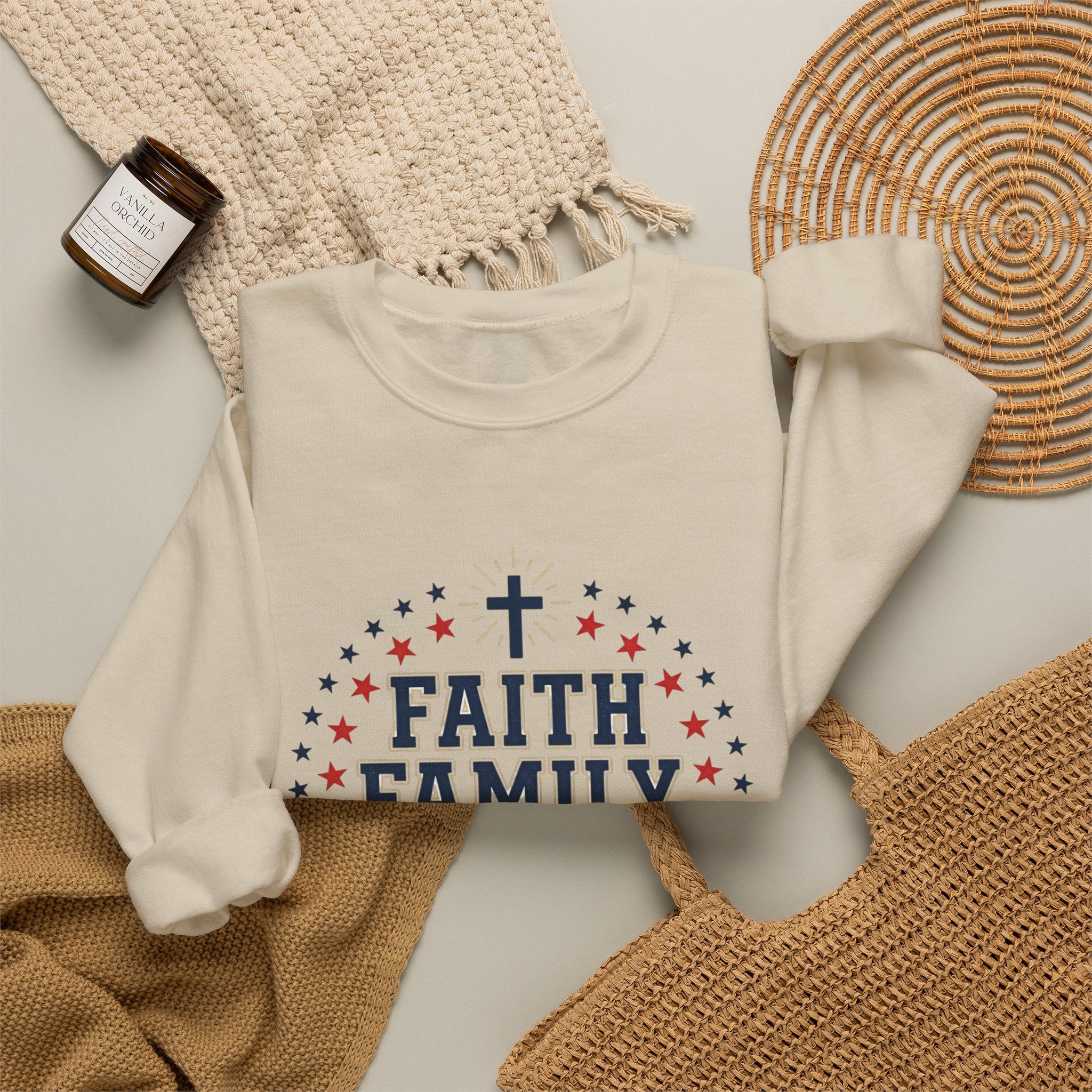 Faith Family Freedom Sweatshirt | Patriotic, Faith-Based July 4th