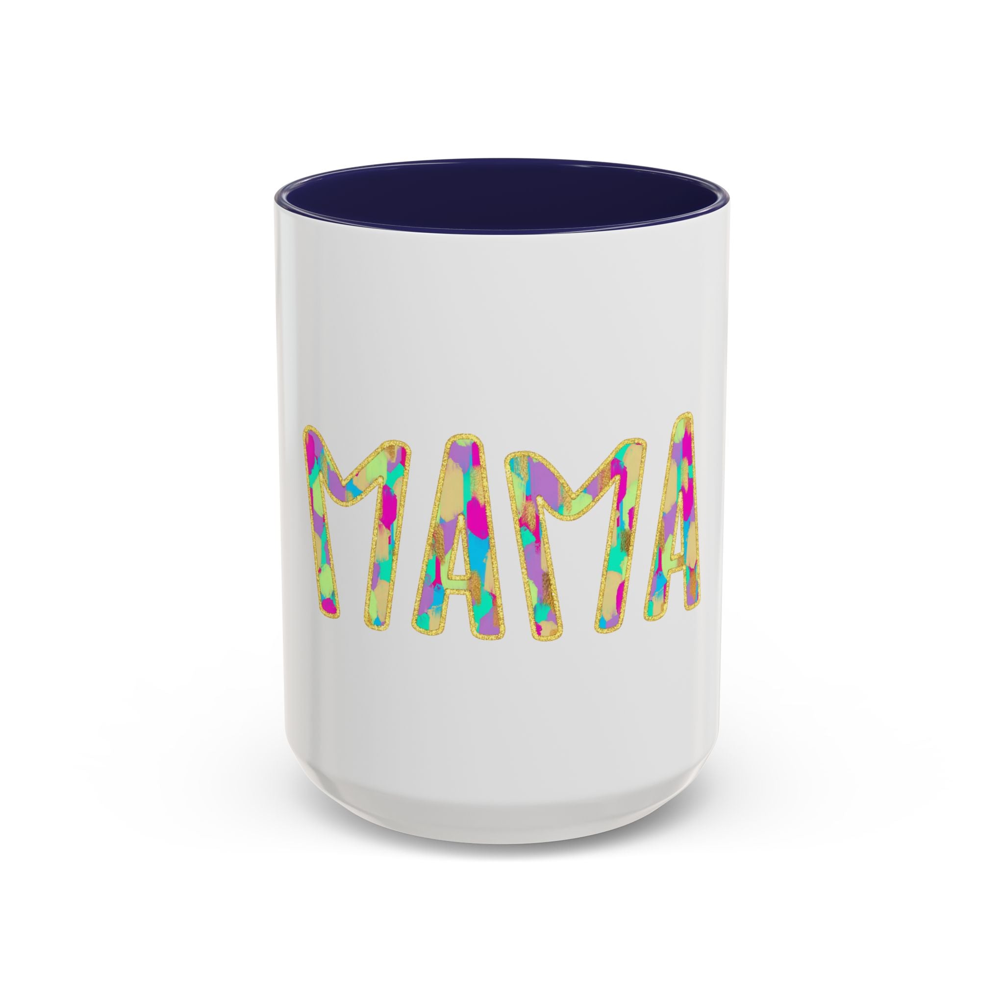 Mama Colorful Confetti Accent Coffee Mug — 11/15oz