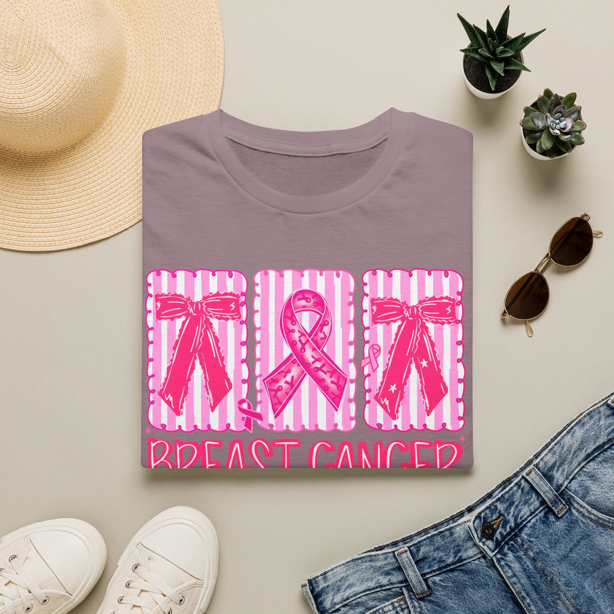 Breast Cancer Awareness T-Shirt — Pink Ribbon Support Tee
