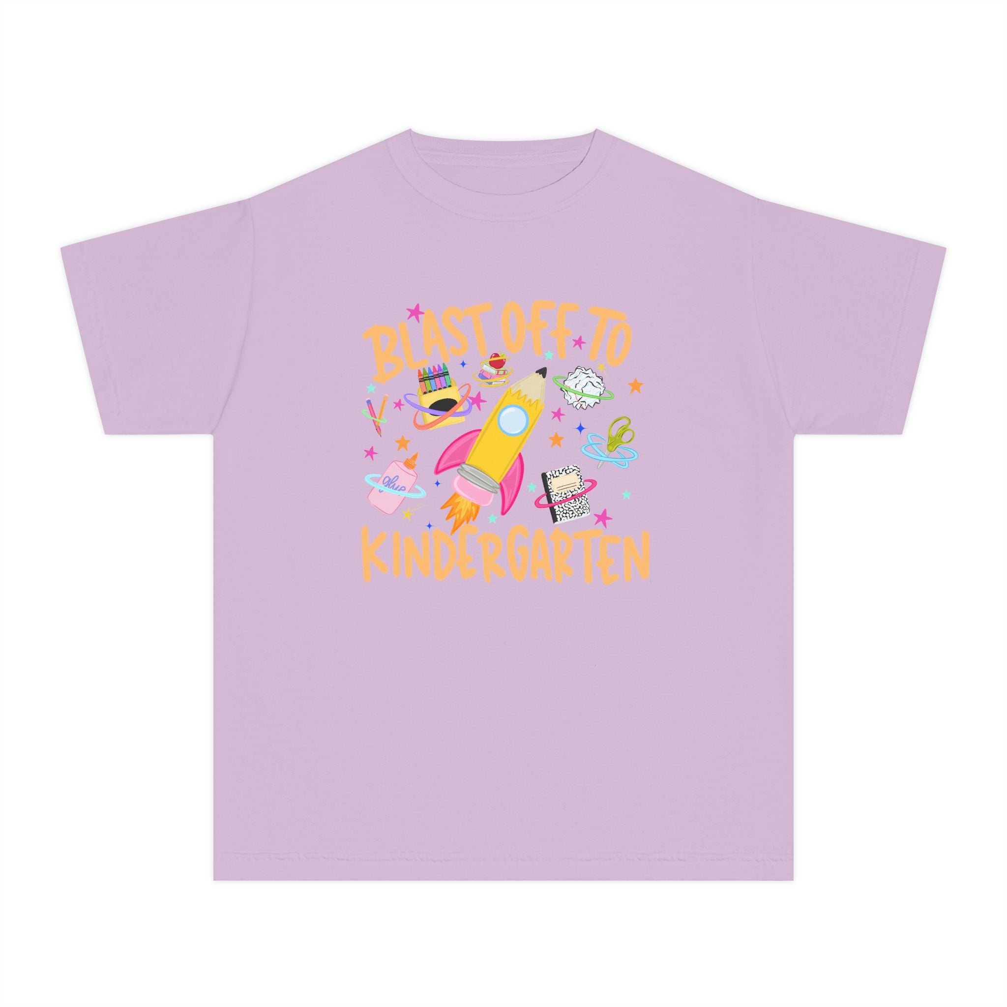 "Blast Off to Kindergarten" Rocket Back-to-School Shirt