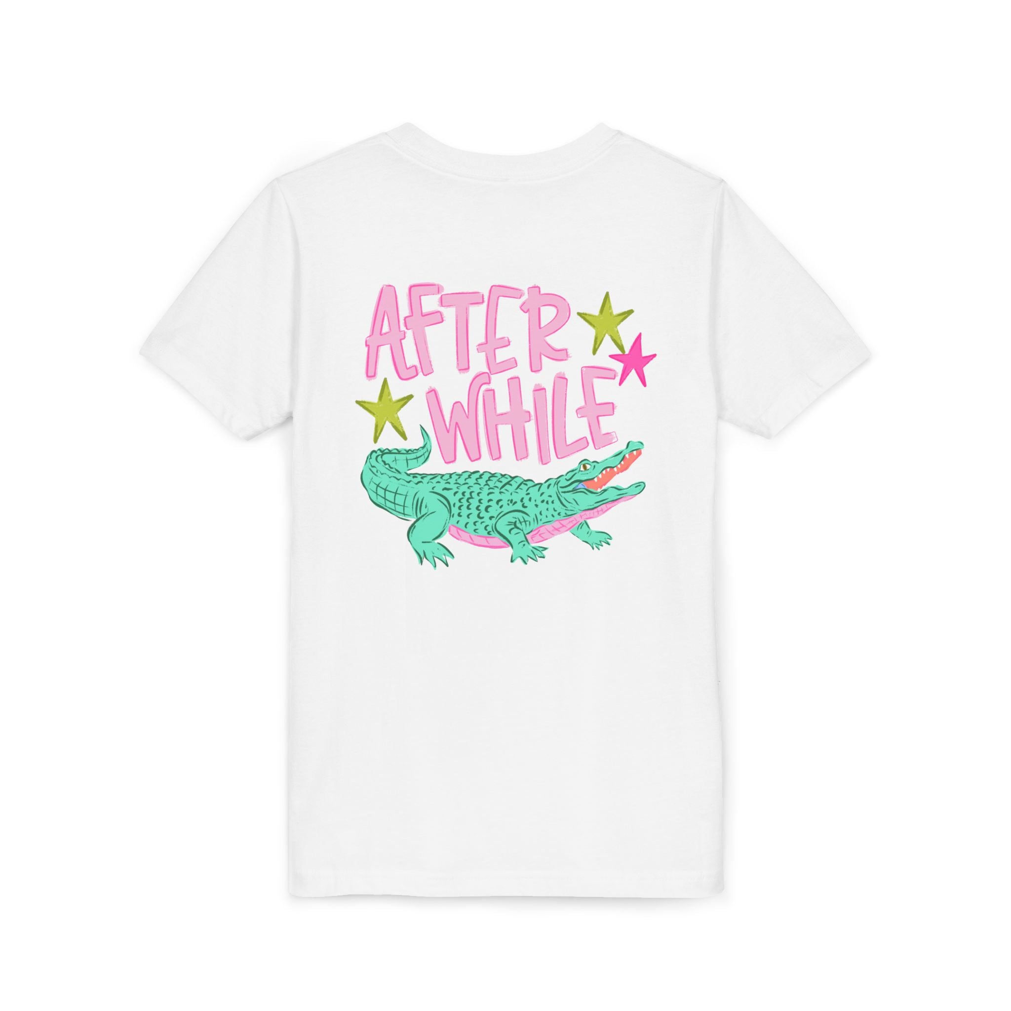 Youth Tee — "Later/After While" Retro Crocodile Graphic