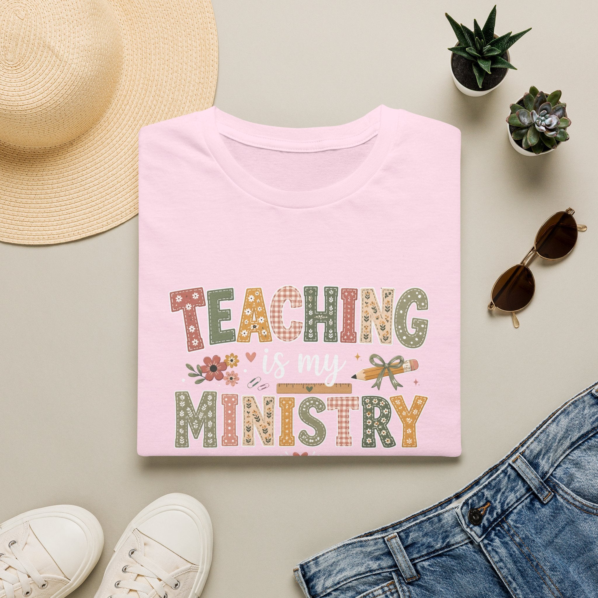 Teaching Is My Ministry T-Shirt — Christian Teacher Gifts, Faith-Based Classroom Tee