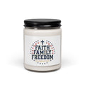 Faith Family Freedom Candle | Patriotic Faith-Based, July 4th Vintage Americana