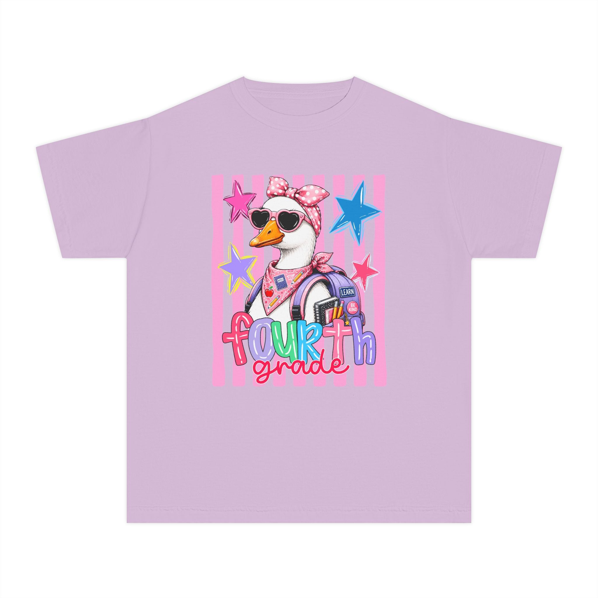 Fourth Grade Girl Duck Youth Tee — Cute Back-to-School Shirt for Girls