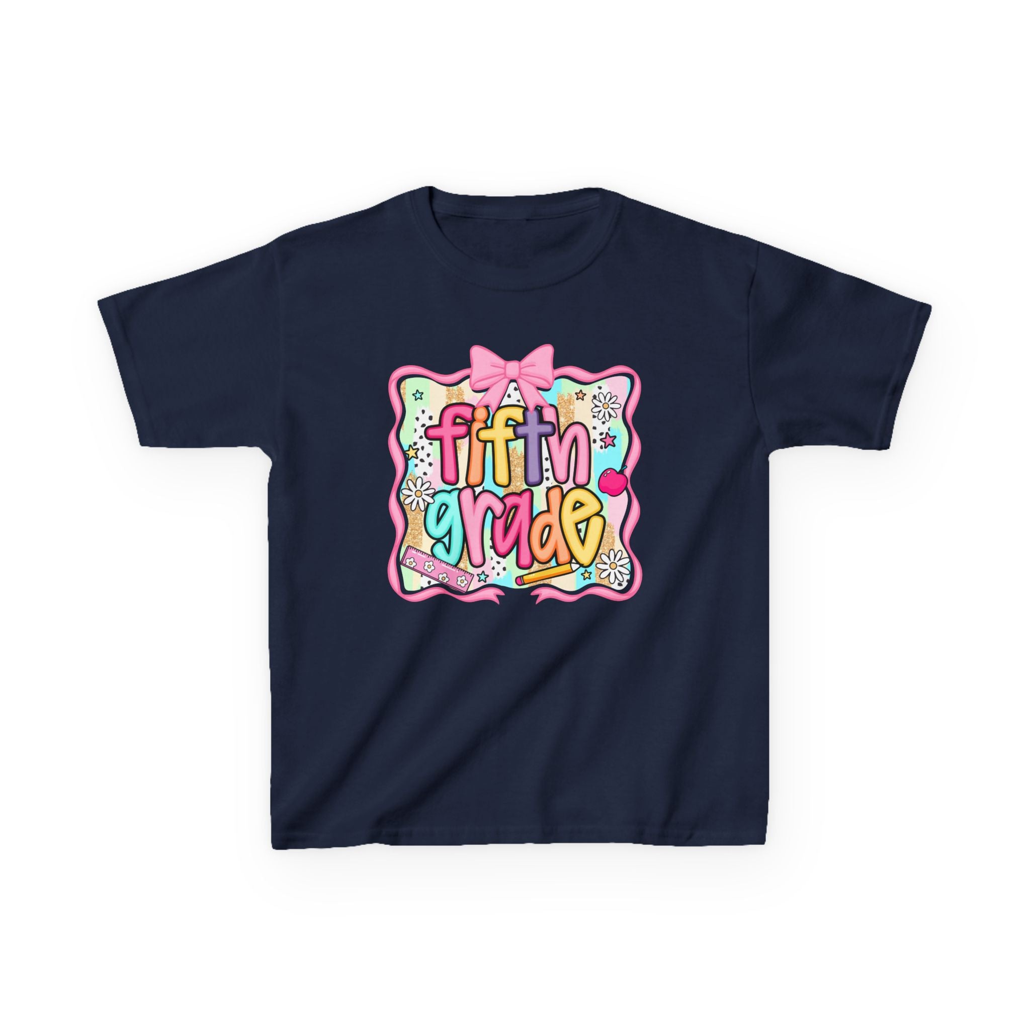 Fifth Grade Kids T-Shirt — Colorful Back-to-School Classroom Tee