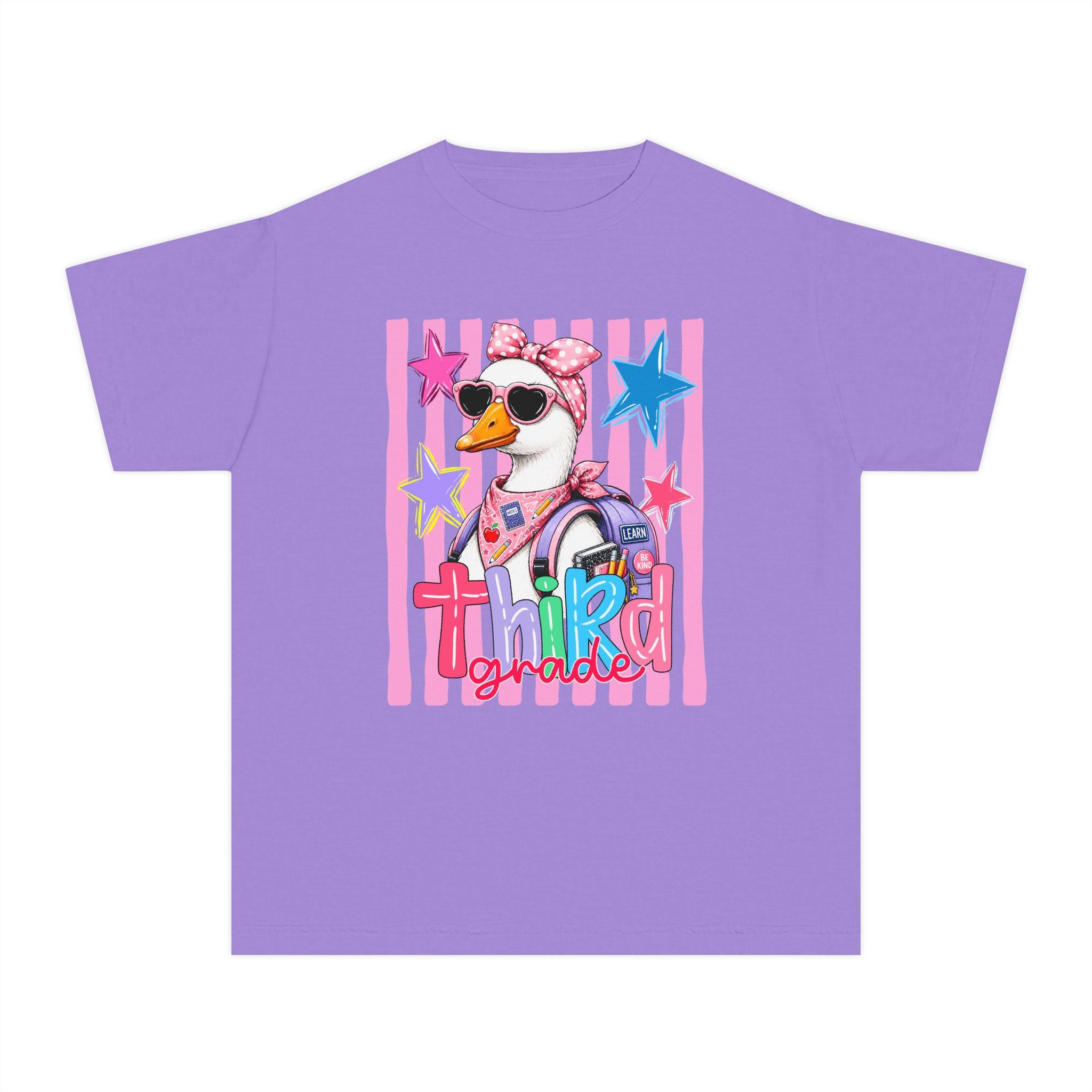 'Third Grade' Cool Girl Duck Back-to-School Shirt