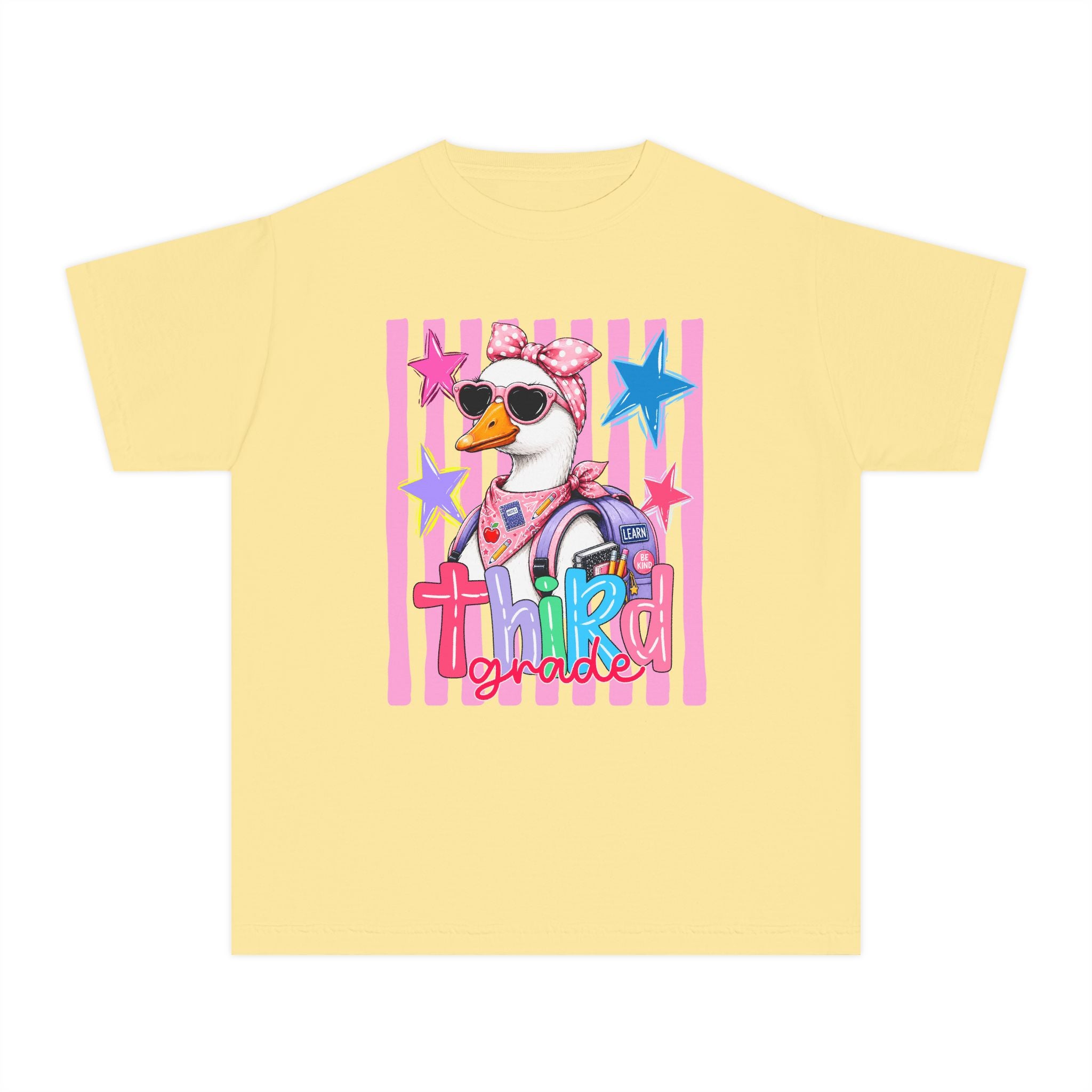 'Third Grade' Cool Girl Duck Back-to-School Shirt