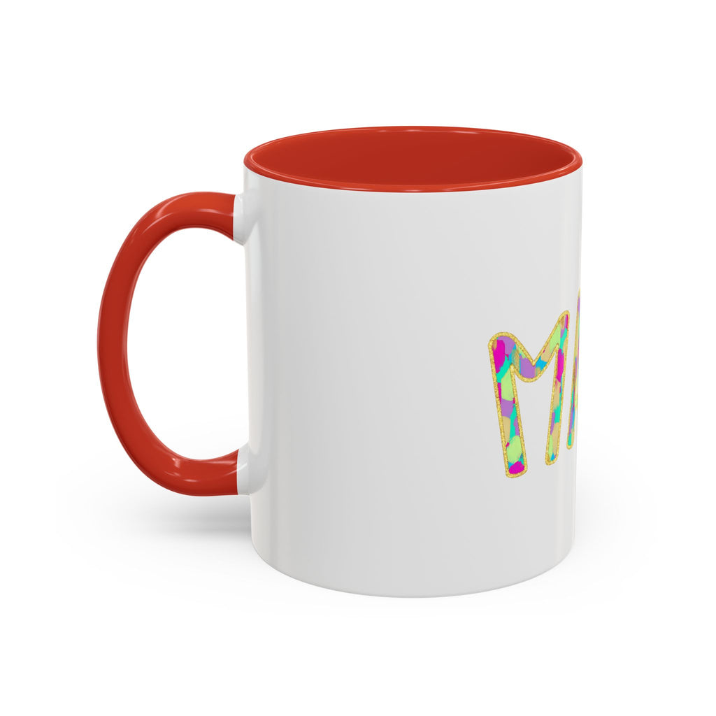 Mama Colorful Confetti Accent Coffee Mug — 11/15oz