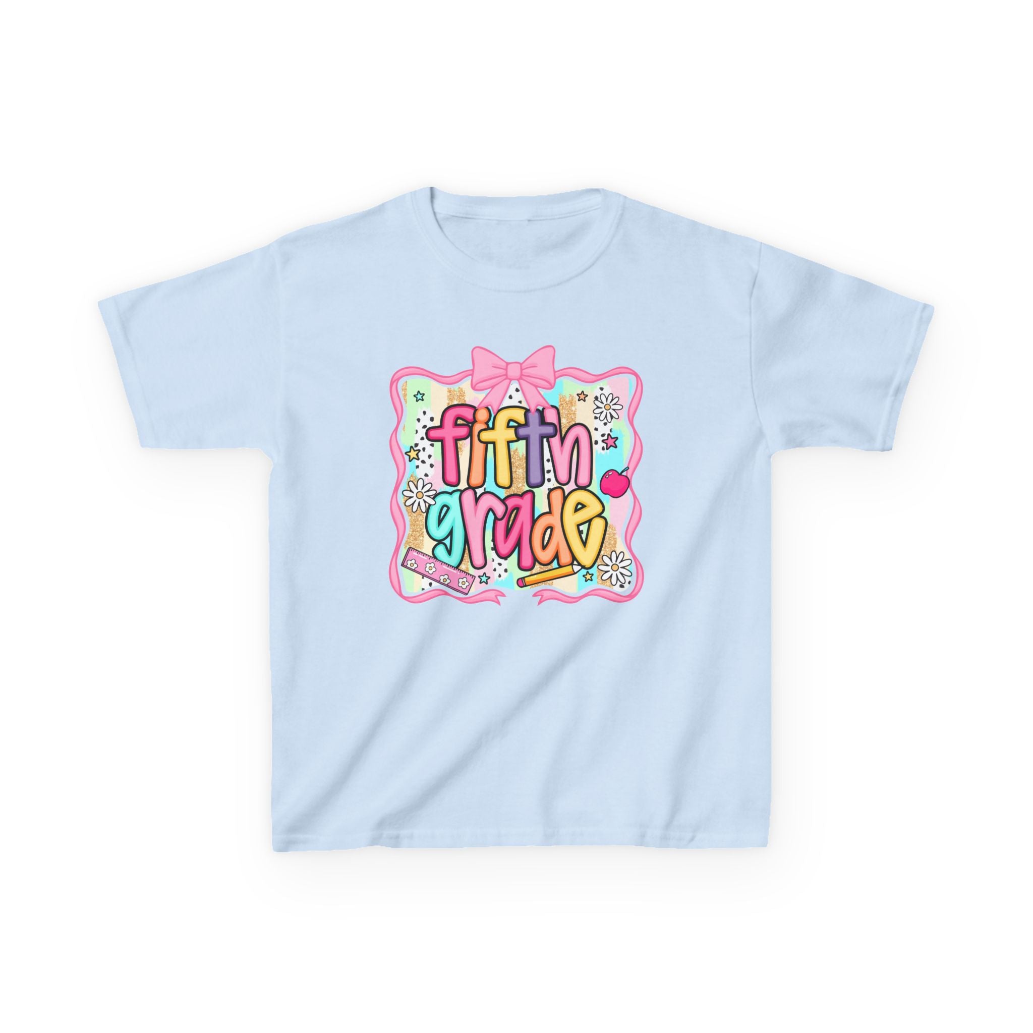 Fifth Grade Kids T-Shirt — Colorful Back-to-School Classroom Tee
